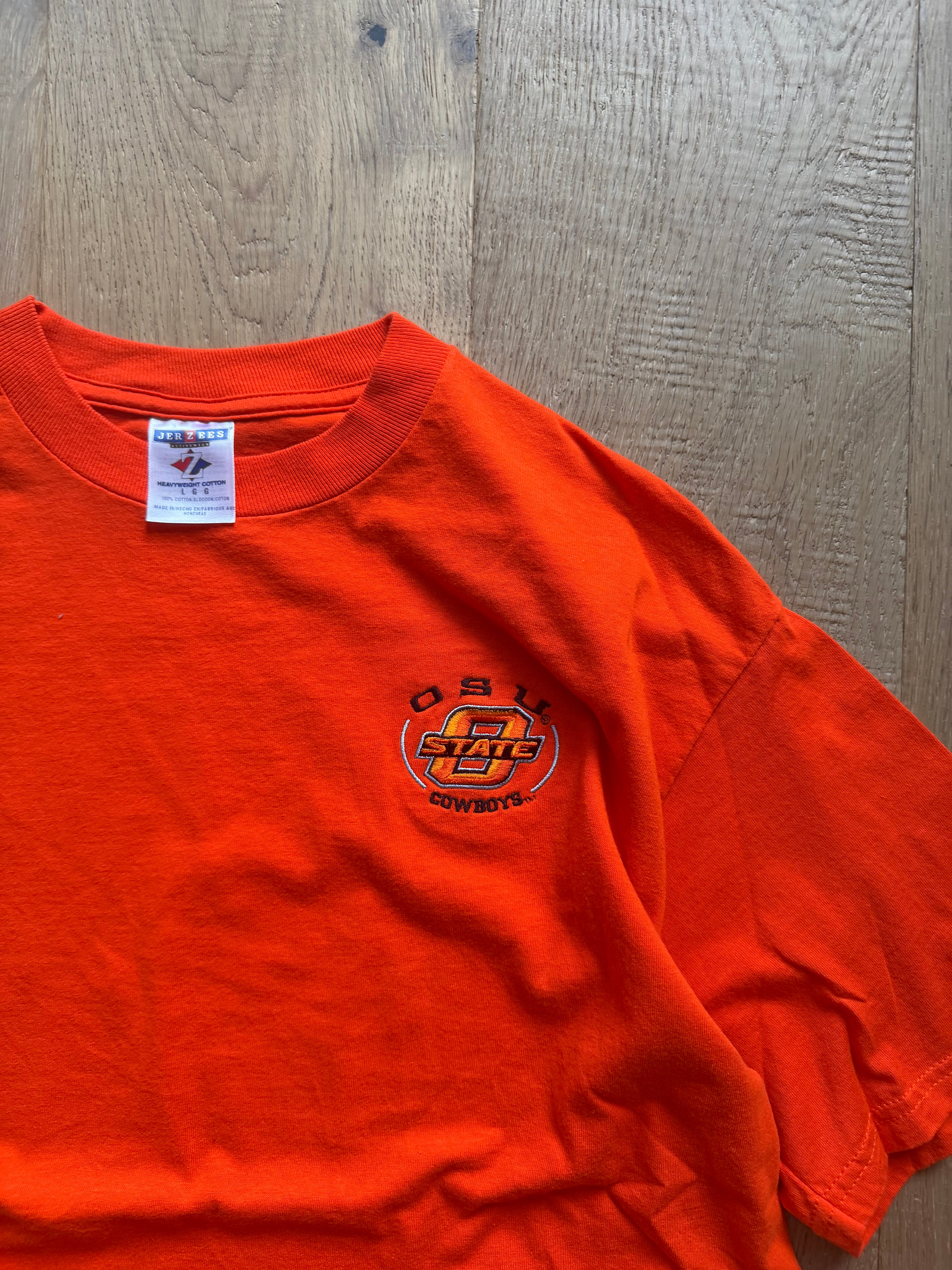 Orange 00s OSU Embroidered Logo T-Shirt