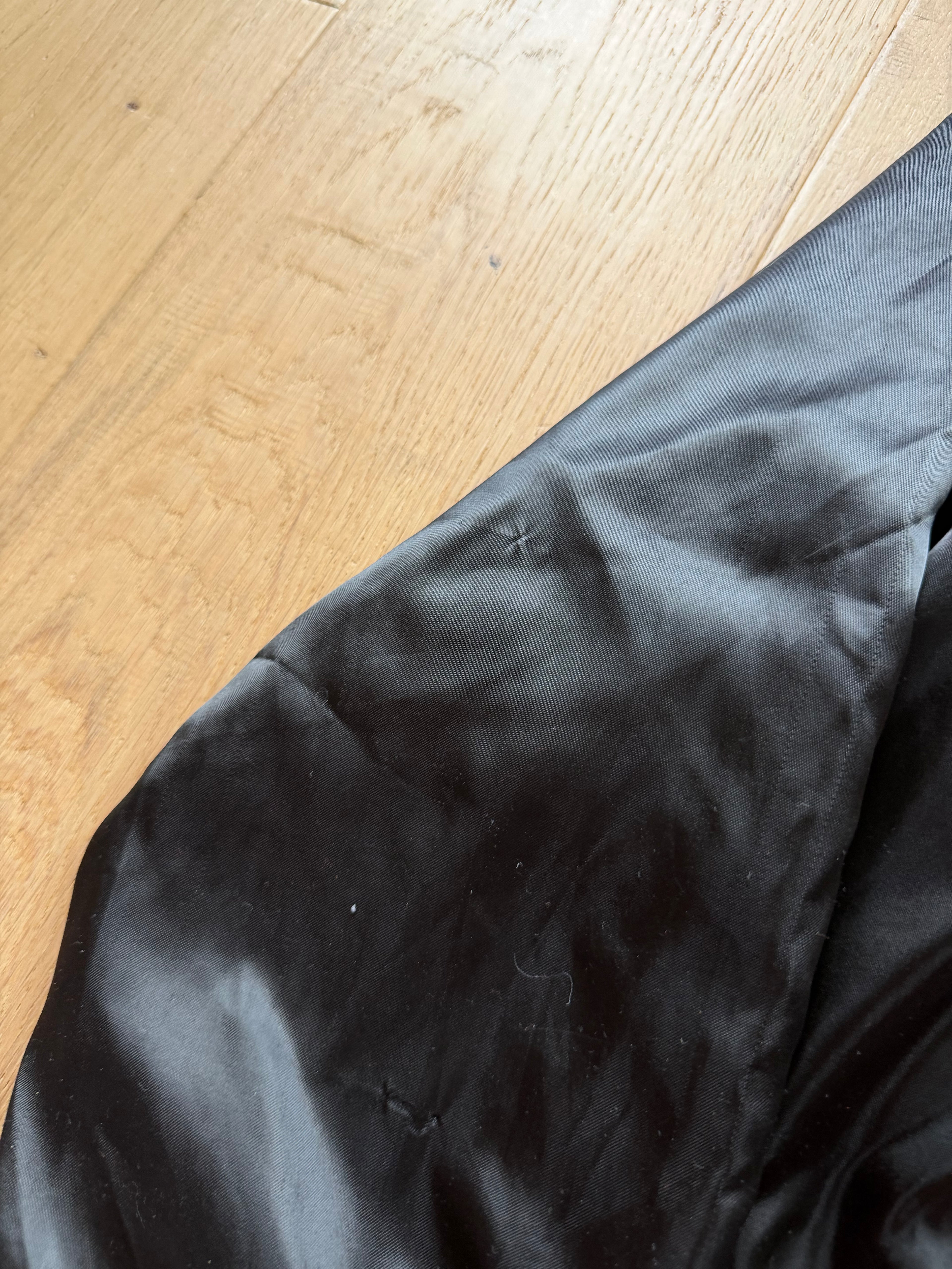 Black 90s Chalk Line OSU Printed Back Satin Jacket Medium