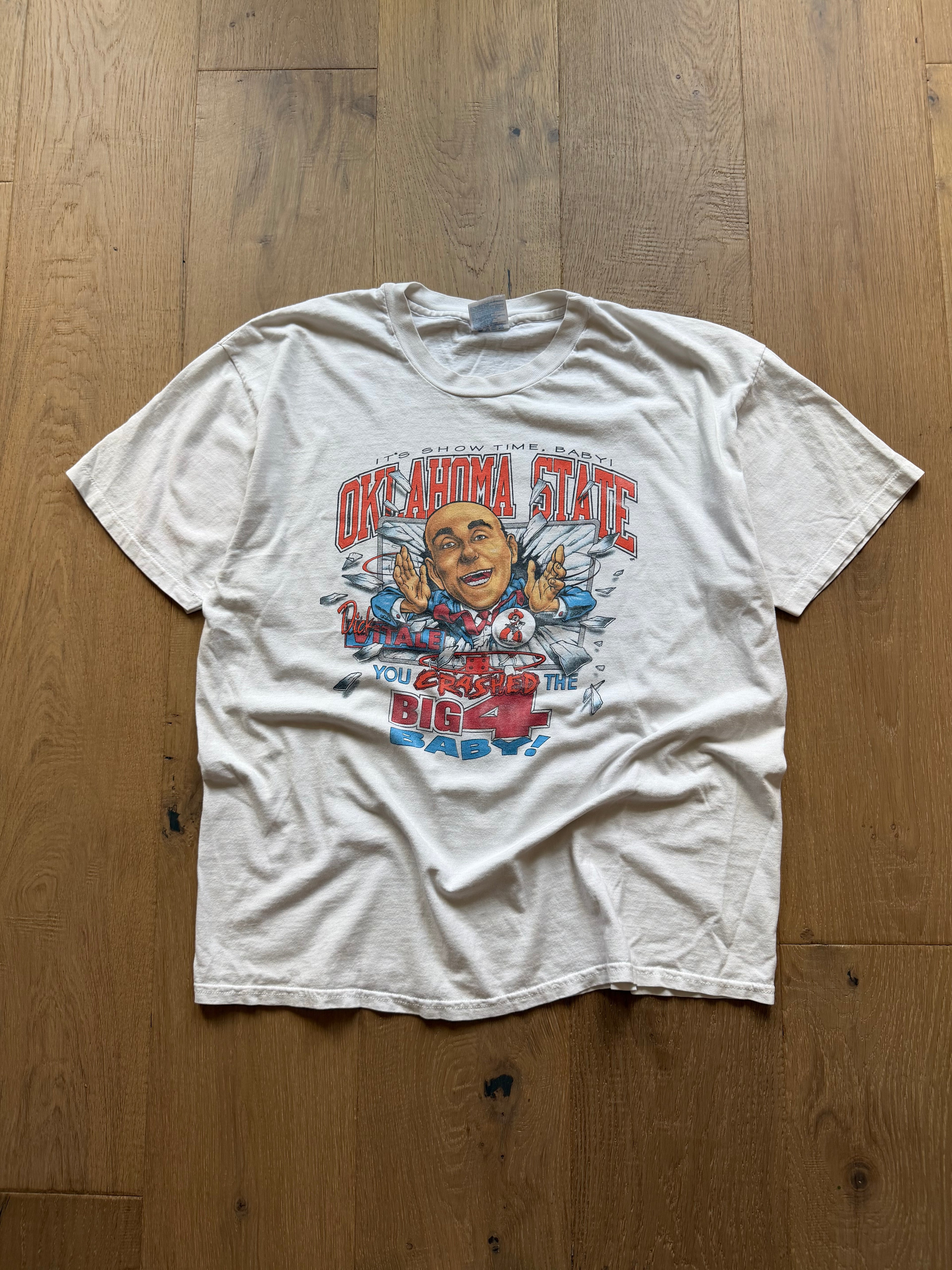 White 1995 Final Four OSU Dick Vitale Breakthrough T-Shirt XL