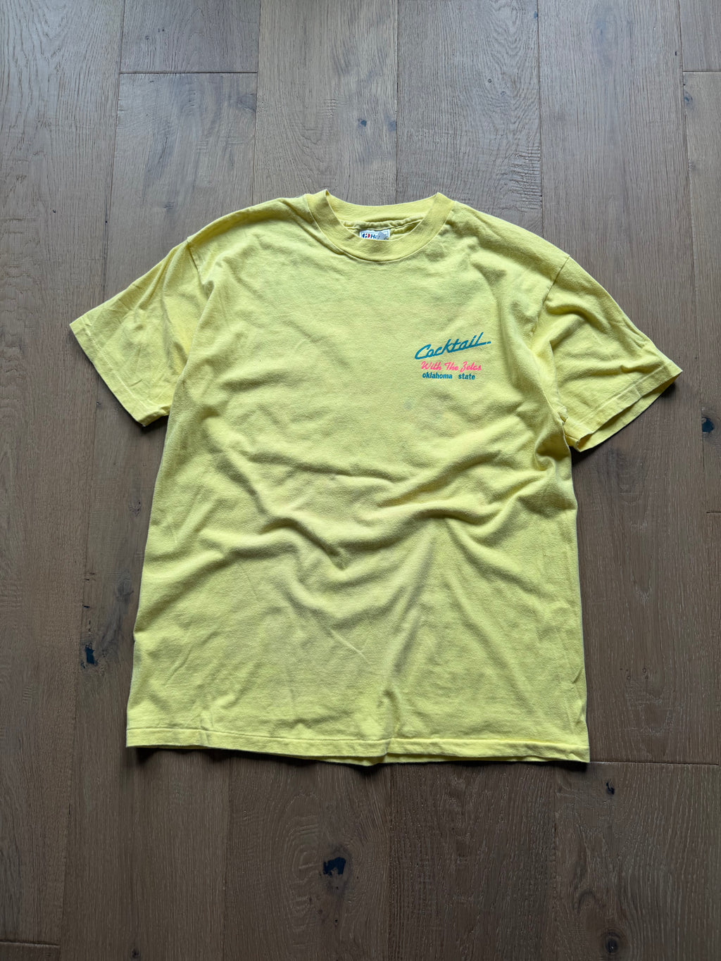 Pale Yellow 90s Oklahoma State Cocktail With The Zetas Large