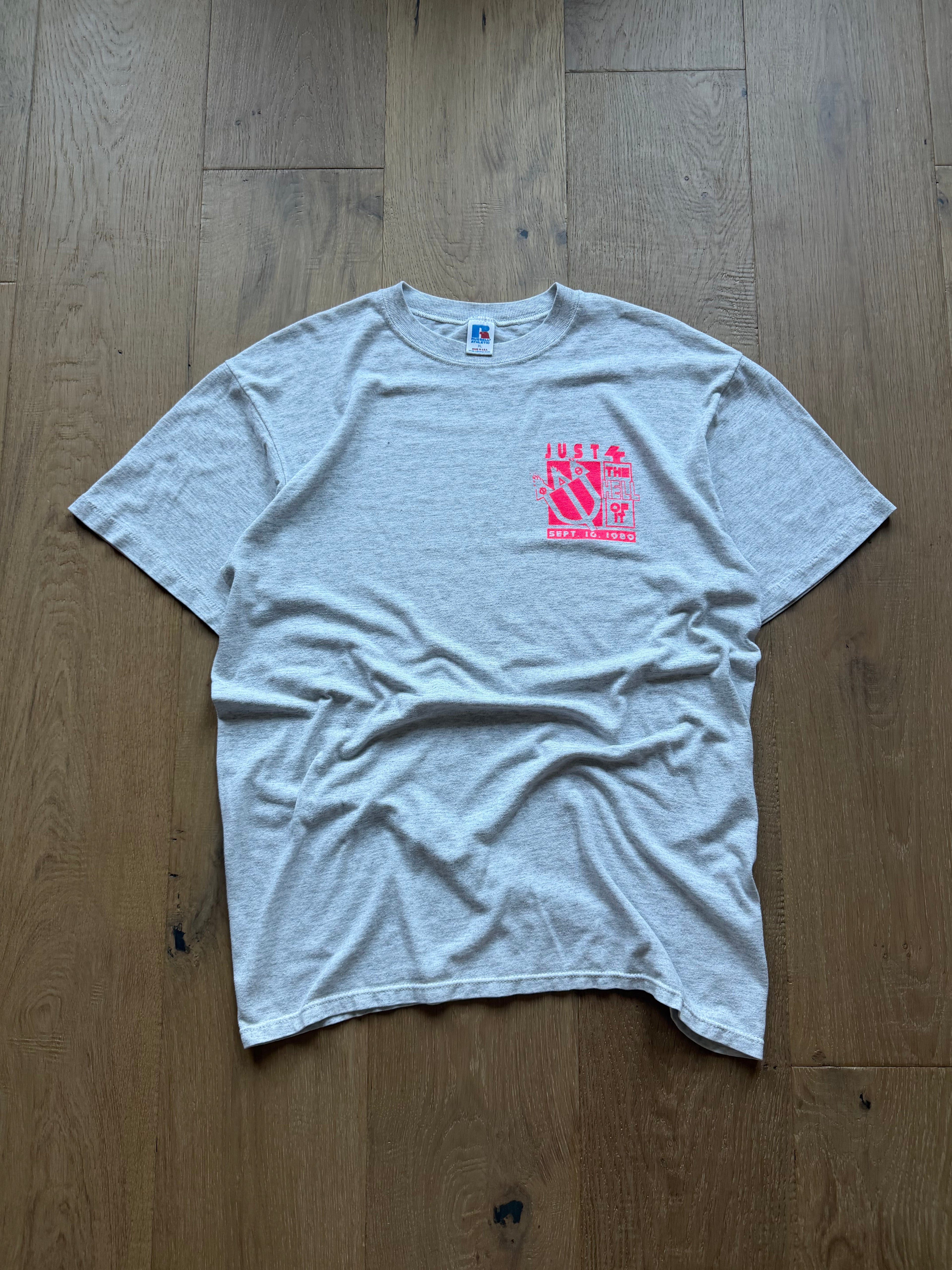 Grey 1989 Phi Delt Just For The Hell Of It Fraternities T-Shirt XL