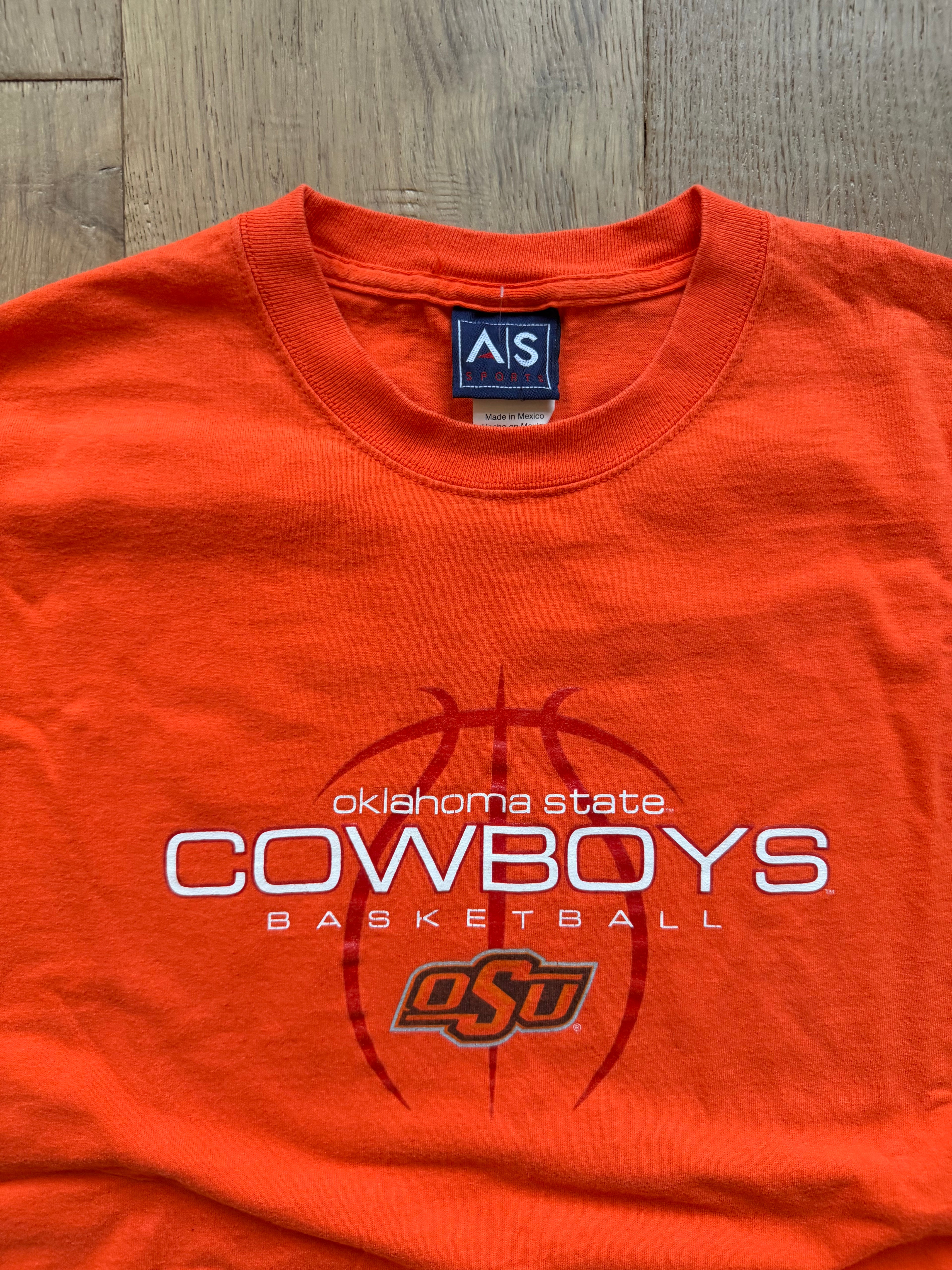 Orange 00s AS OSU Basketball Outline T-Shirt XL