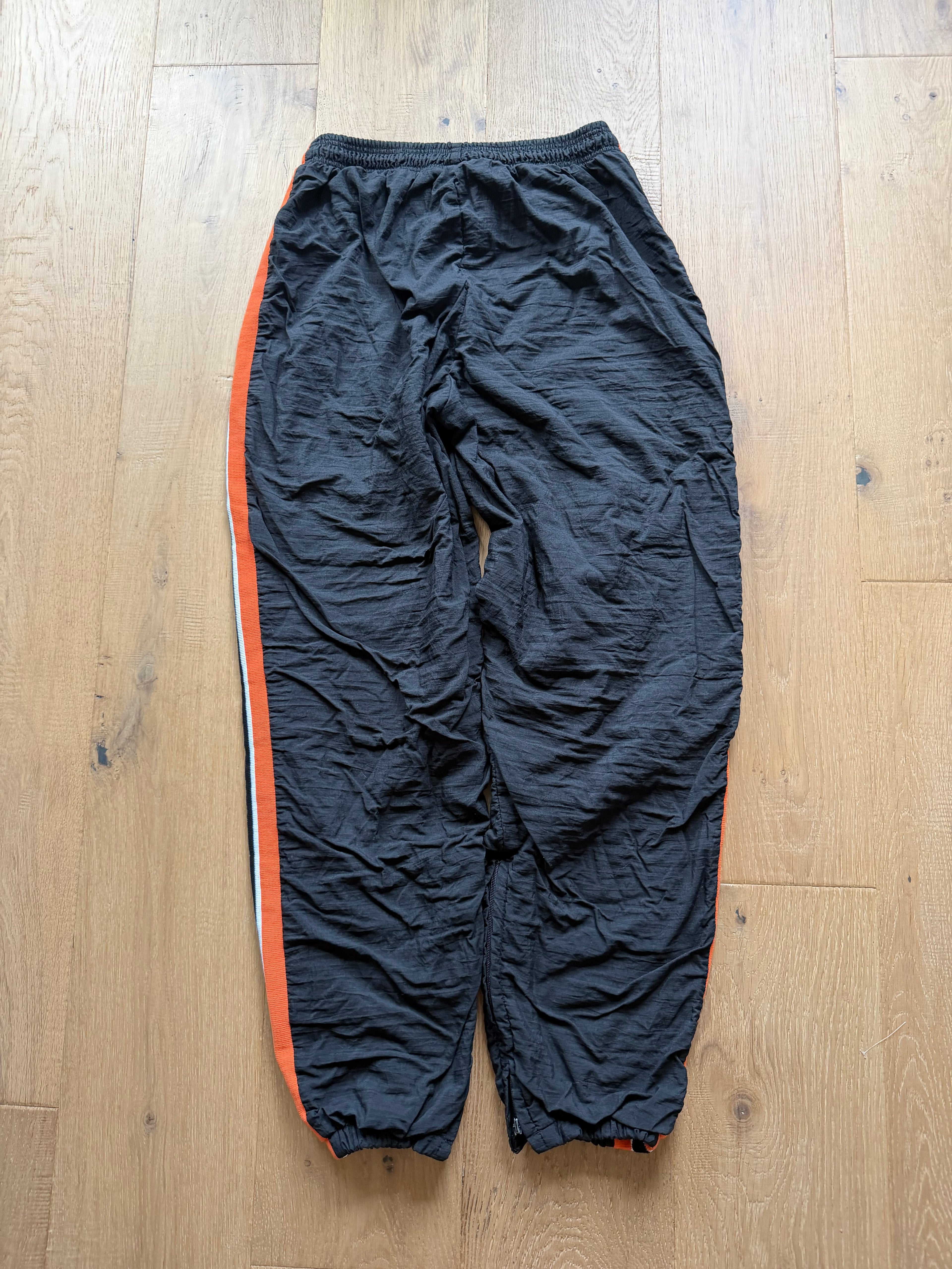 Black 00s Oklahoma State Wrestling Cliff Keen Striped Team Issued Trackpants XL