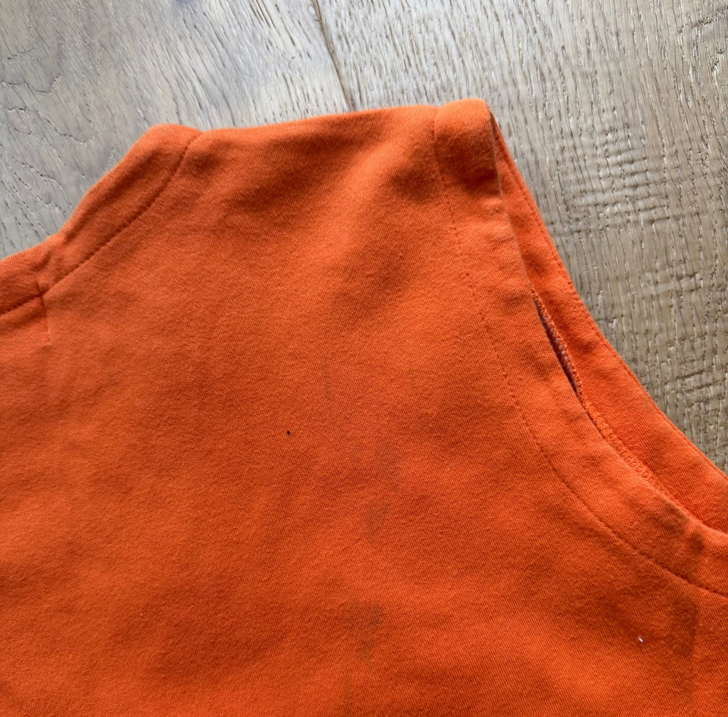 Orange 00s Castle Sport OSU Logo Collage Vest Large