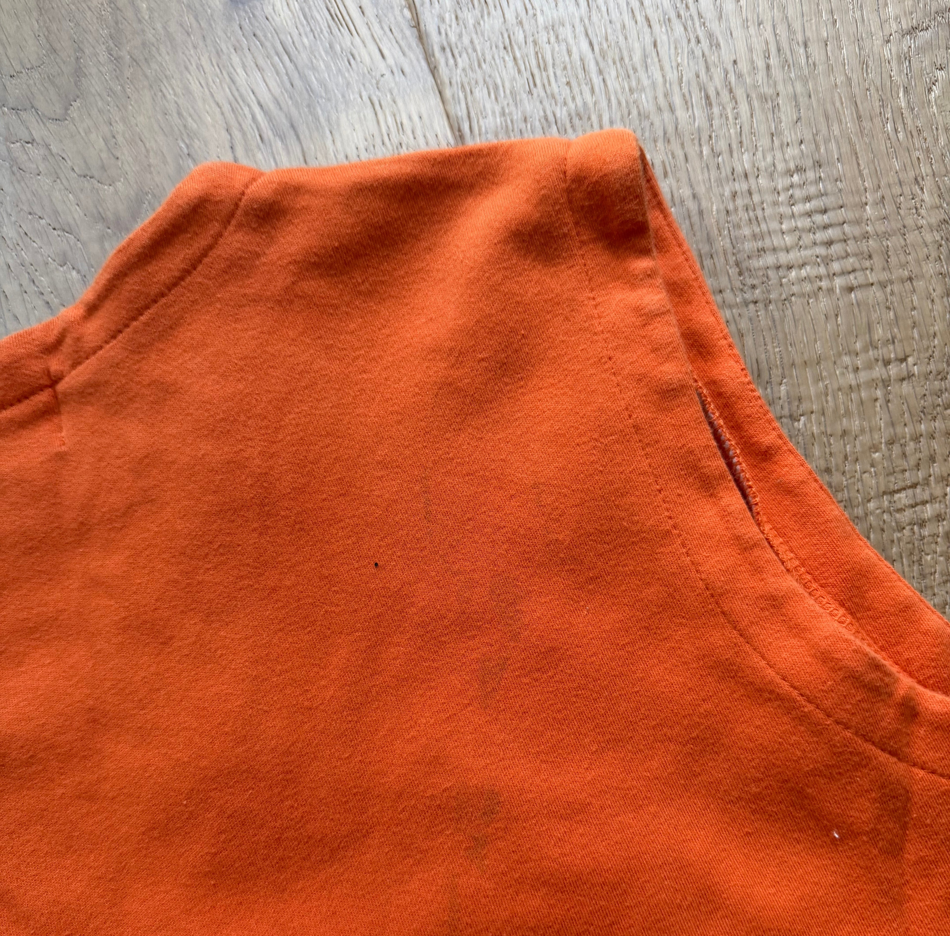 Orange 00s Castle Sport OSU Logo Collage Vest Large