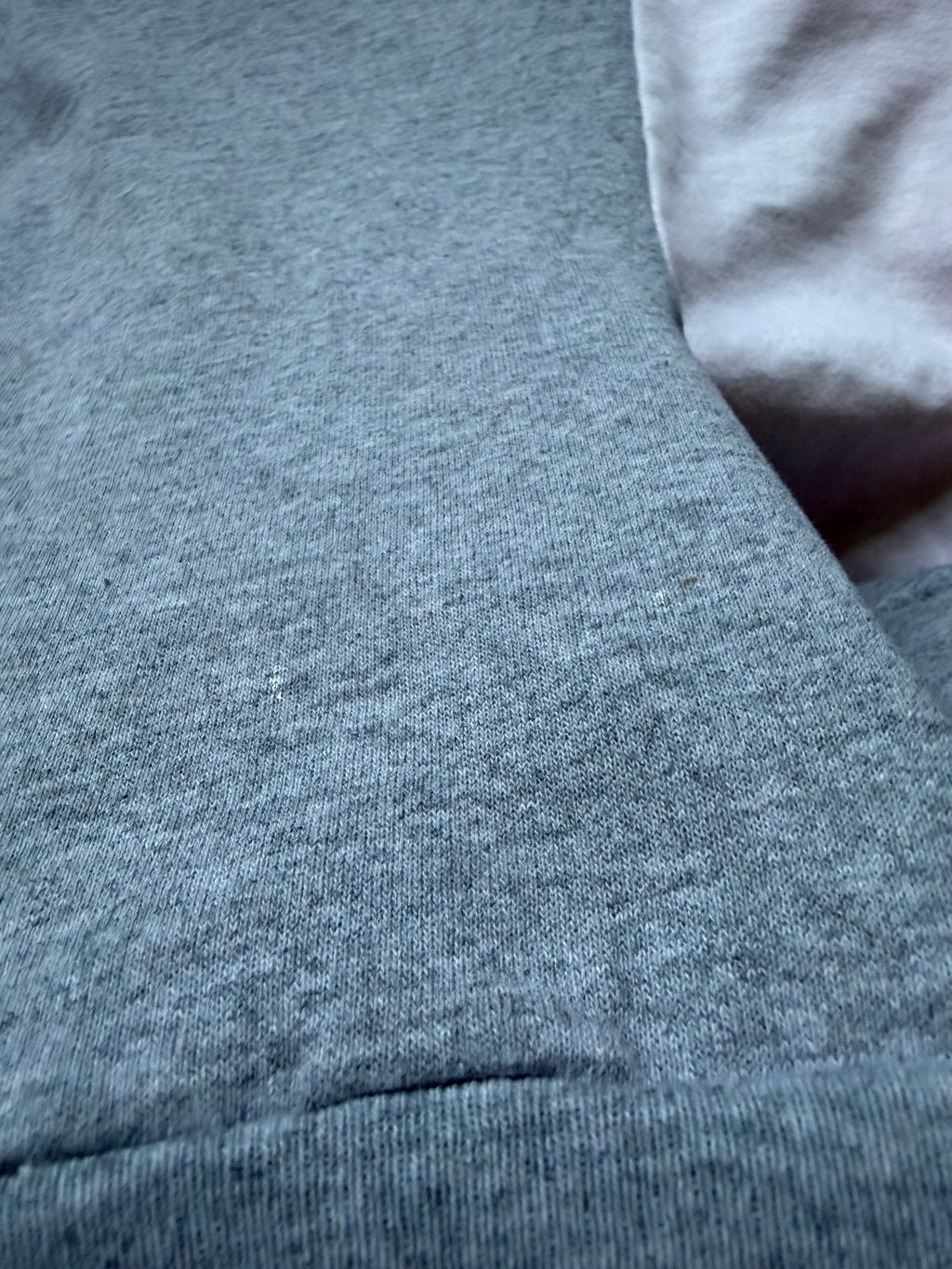 Grey + Light Pink OSU Front Pocket Crewneck Sweatshirt Small