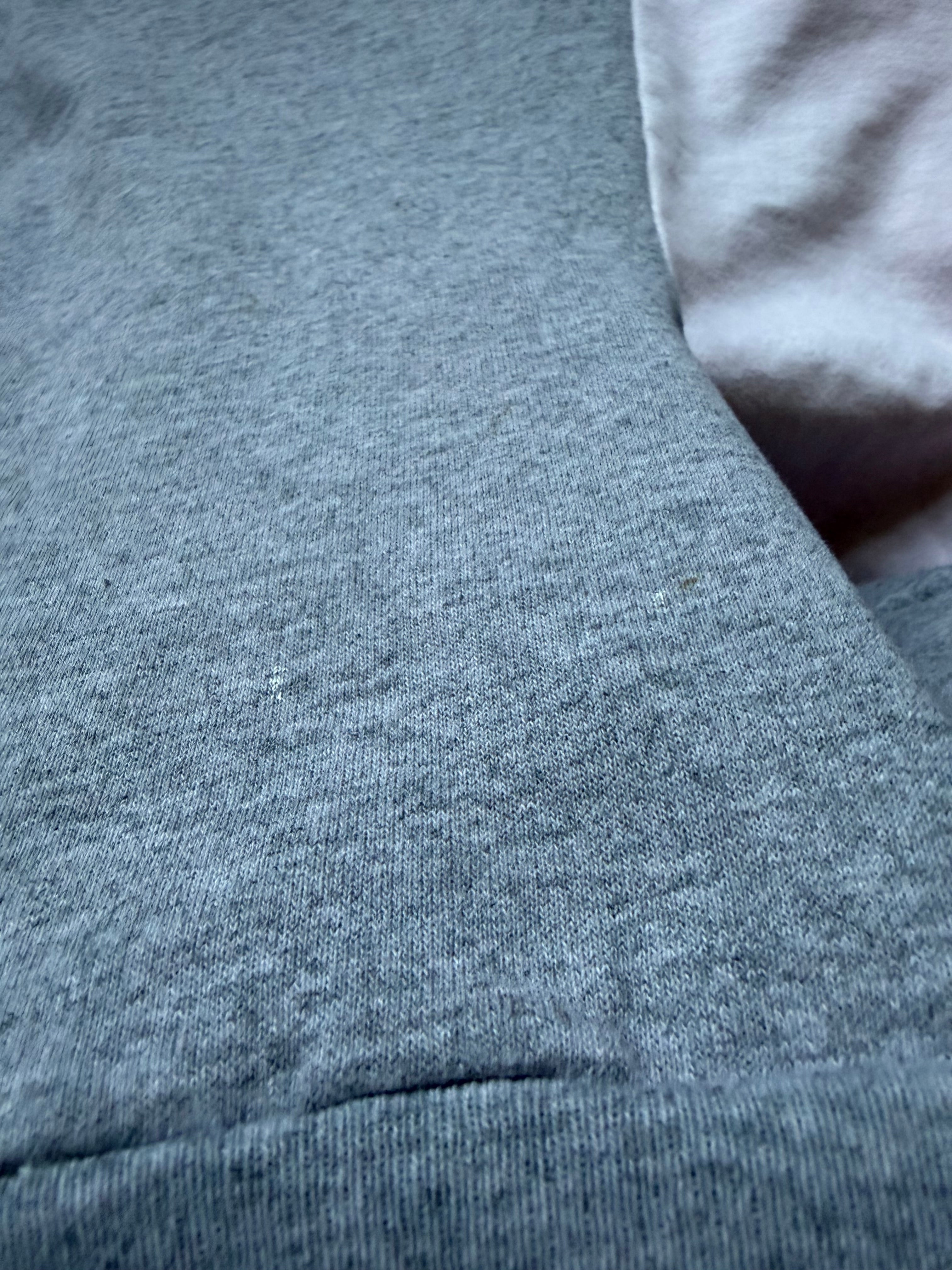 Grey + Light Pink OSU Front Pocket Crewneck Sweatshirt Small