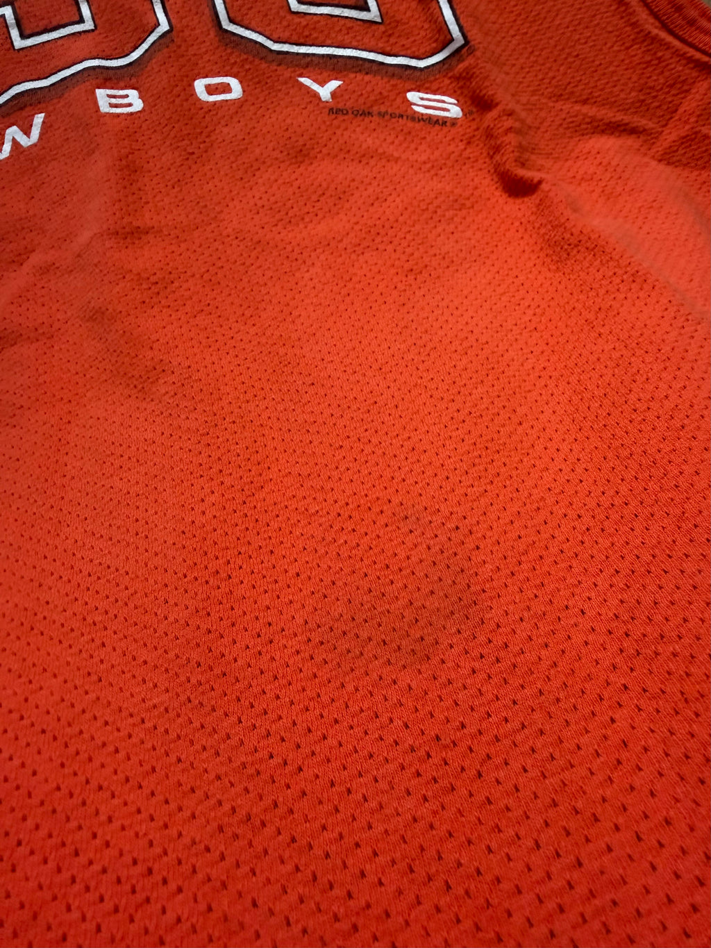 Orange 00s Red Oak OSU Outline Tank Top Large