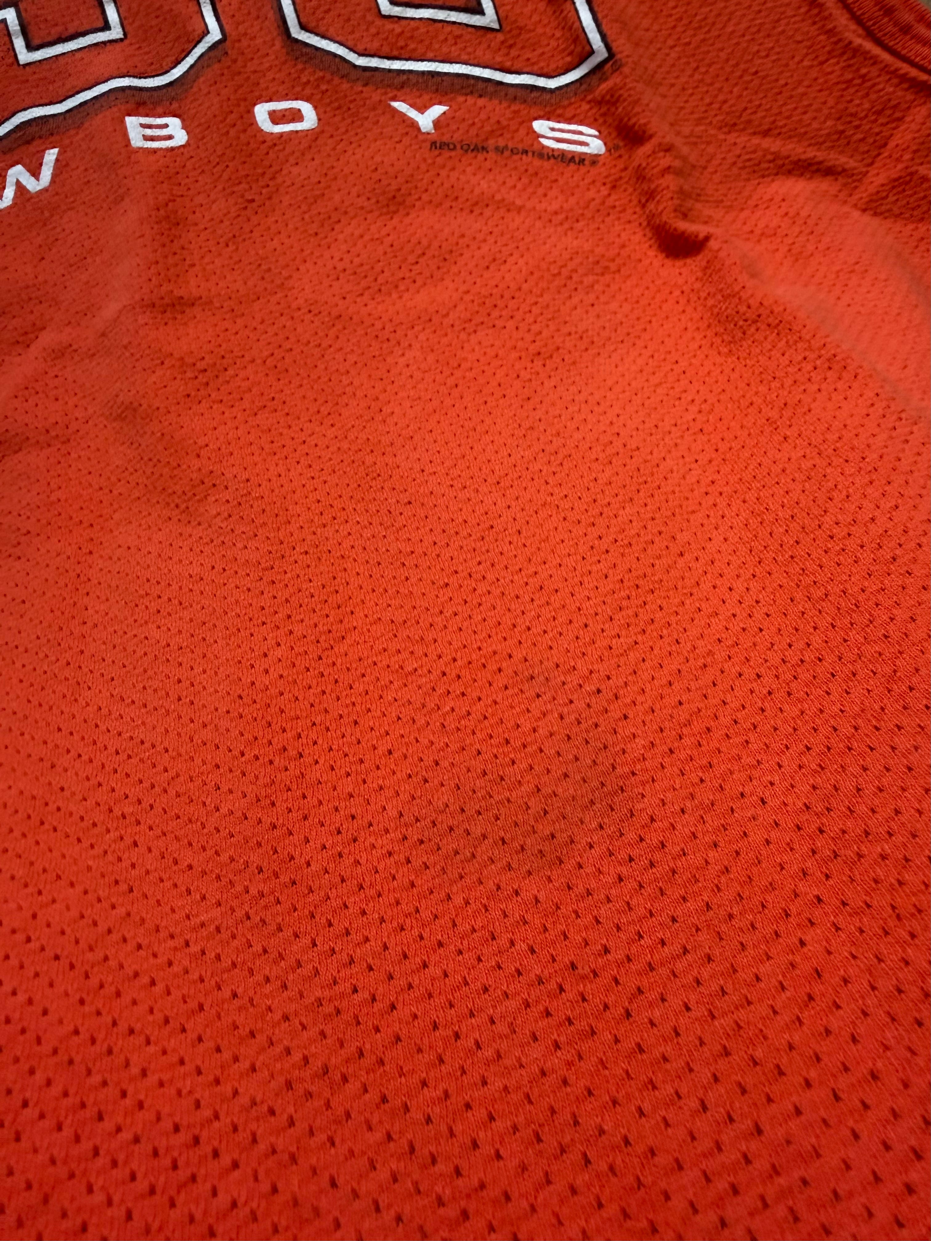 Orange 00s Red Oak OSU Outline Tank Top Large