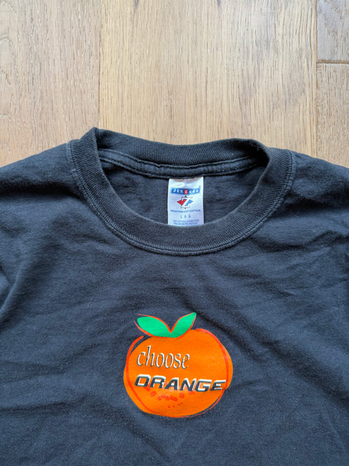 Black 00s Planet Orange Choose Orange T-Shirt Large