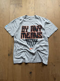 Grey 00s Nike Elite OSU Basketball “By All Means” T-Shirt Medium