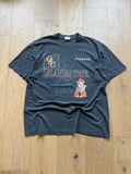 Black 90s Oklahoma State Pistol Pete Shadow Ornate T-Shirt XXL