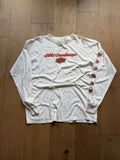 White 00s OSU Cowboys Flame Logo Sleeve Hit Long Sleeve XL