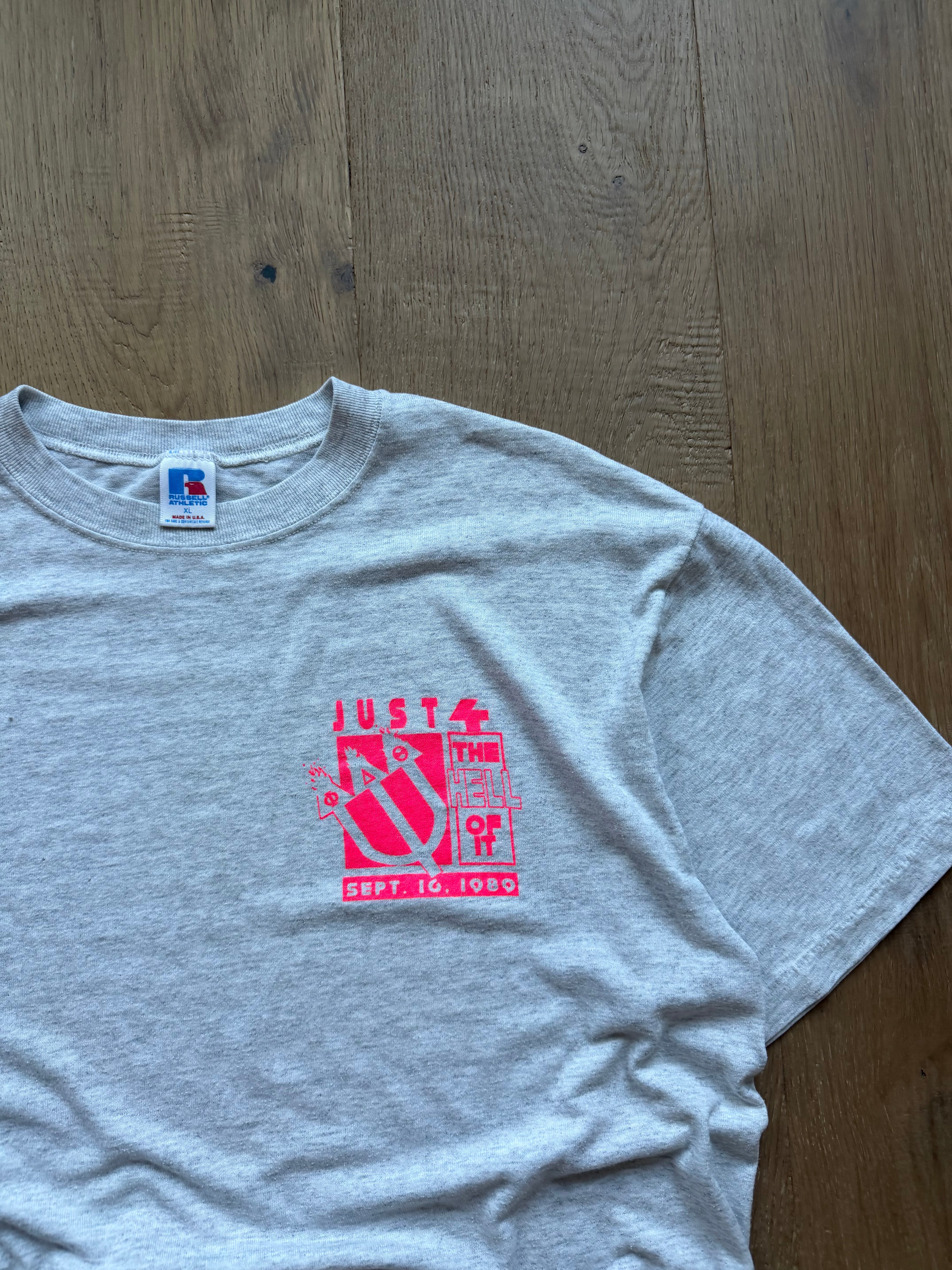 Grey 1989 Phi Delt Just For The Hell Of It Fraternities T-Shirt XL