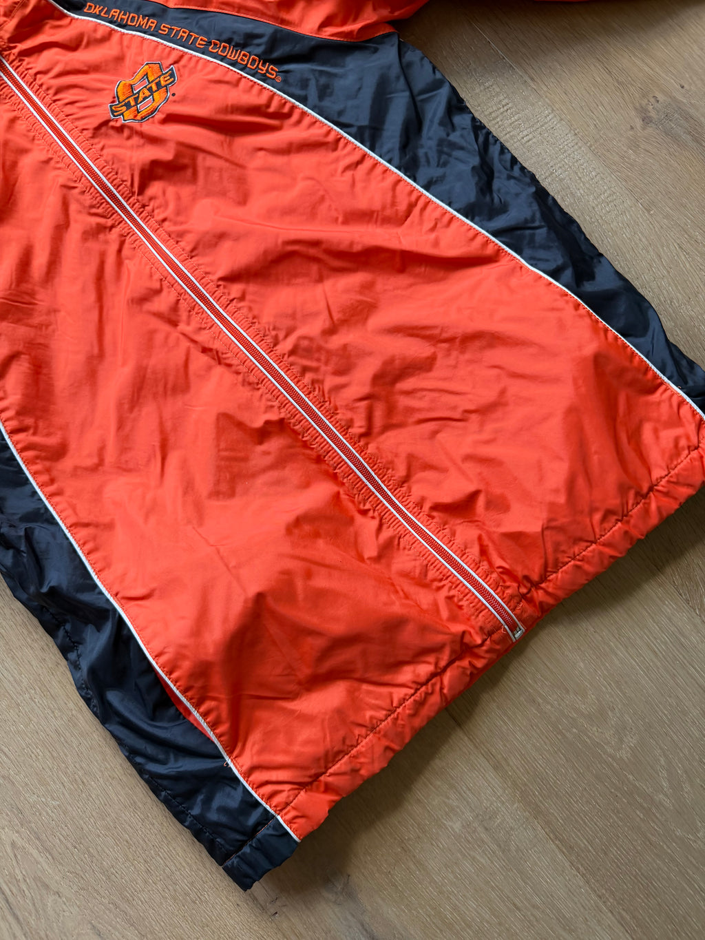 Orange 00s Red Oak Slant Puffer Jacket Small