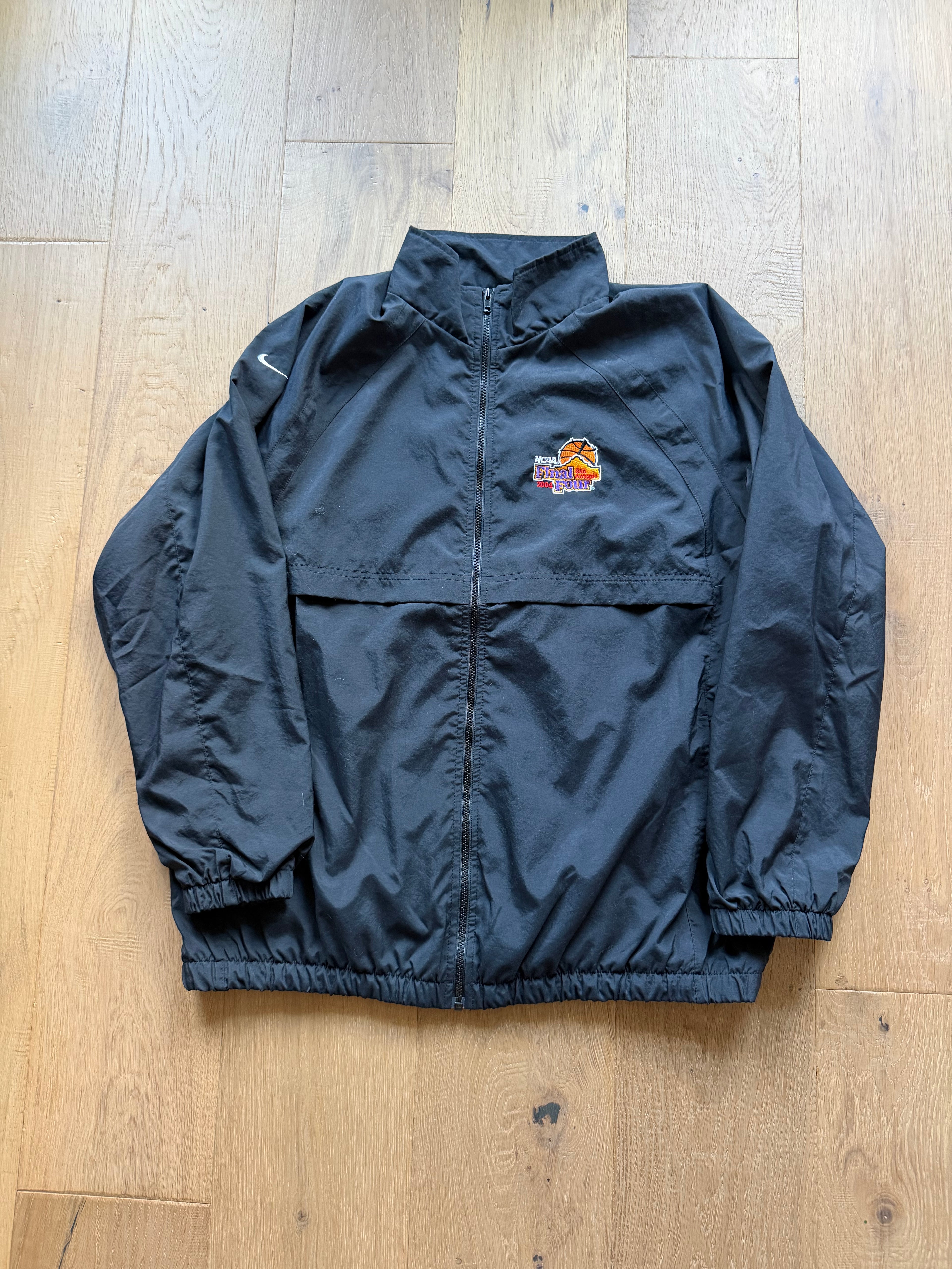 Black 2004 Nike Final Four San Antonio Zip Up Jacket XL