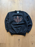 90s Black Logo 7 OSU Triangle Embroidered Crewneck Sweatshirt Medium