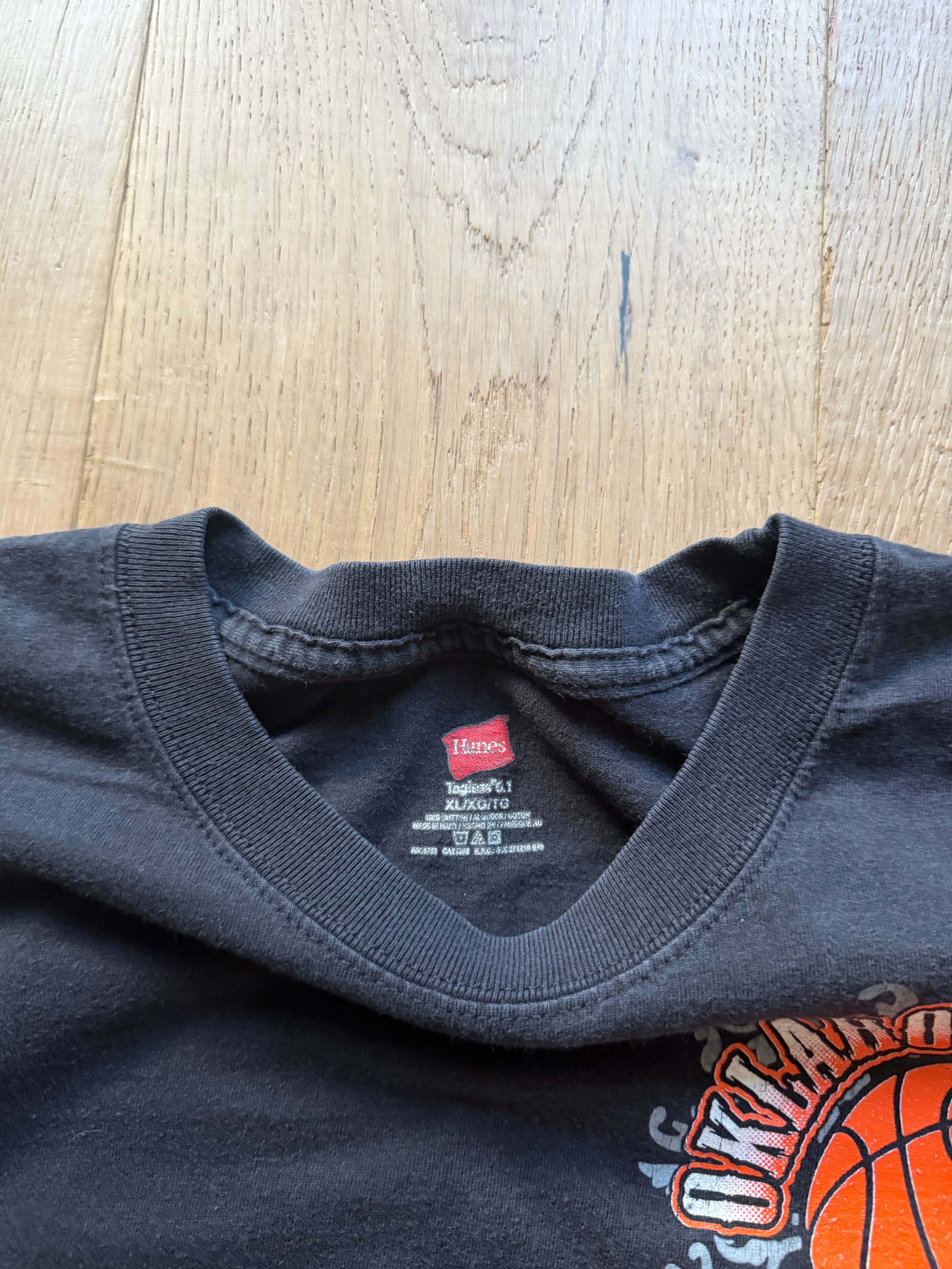 Black Y2K OSU “How About Those Cowgirls” Basketball T-Shirt XL