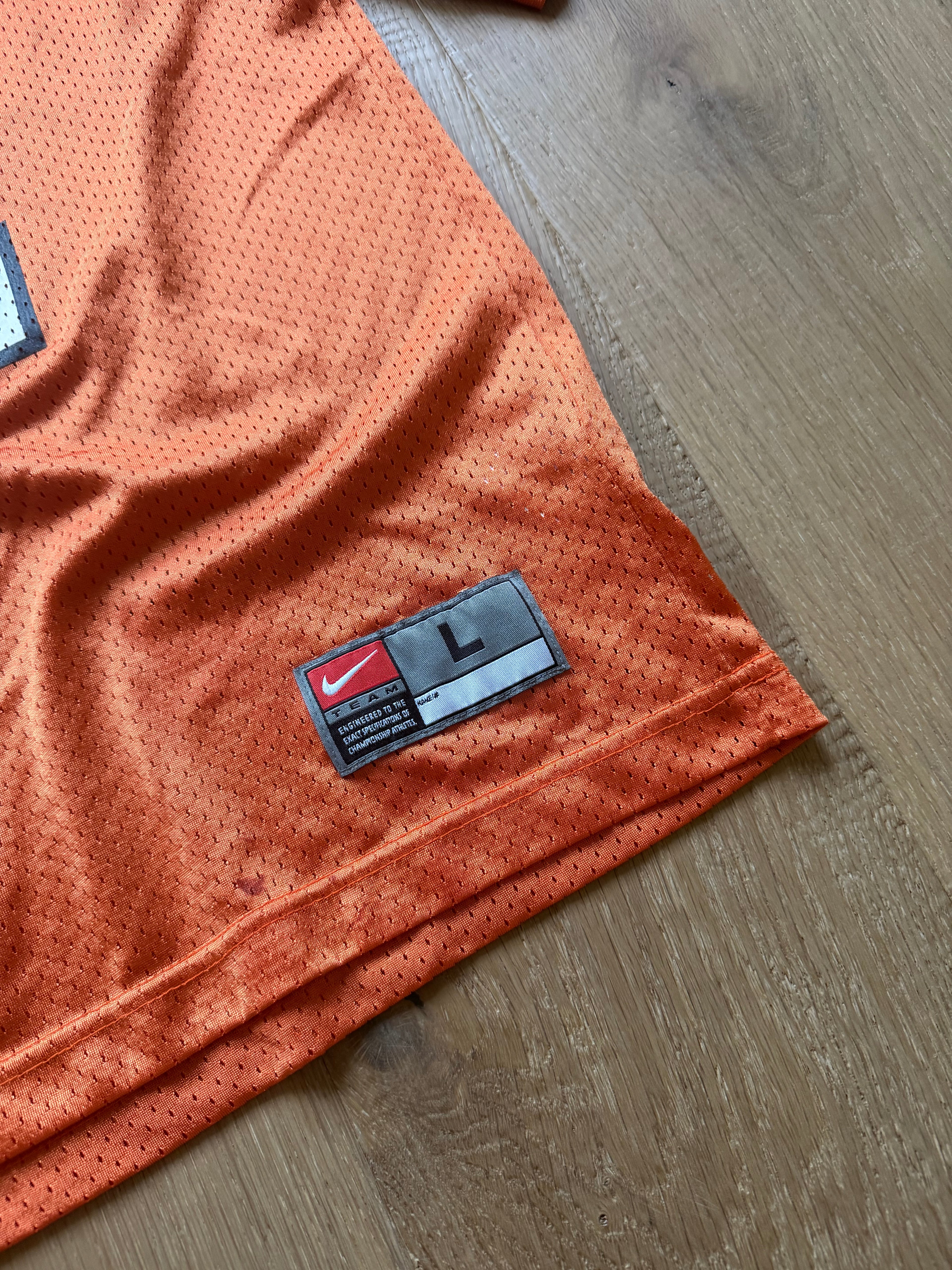 Orange 00s Nike OSU Mesh Football Jersey #82 Large