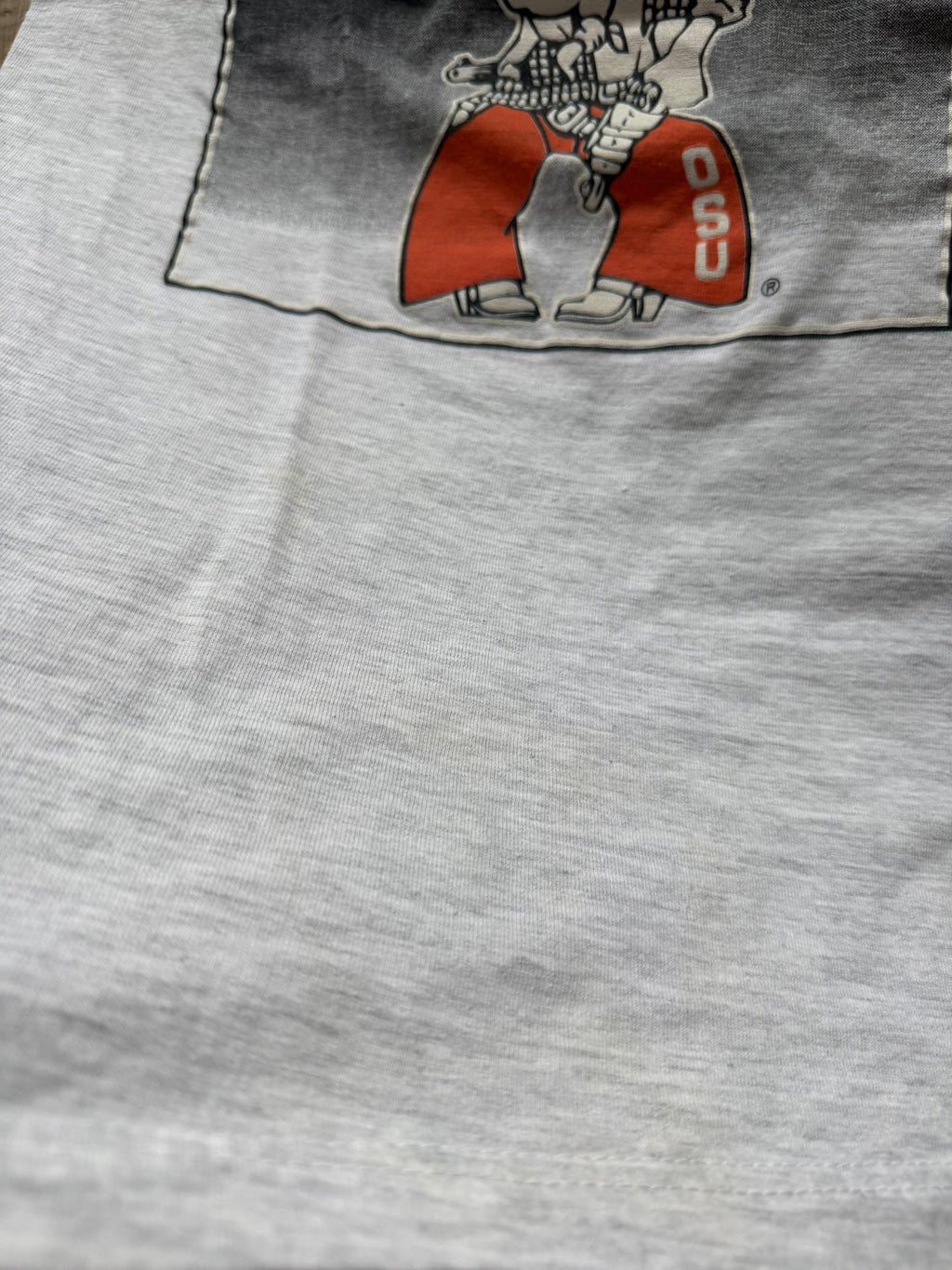 Grey Logo 7 1995 Final Four OSU Basketball T-Shirt Large