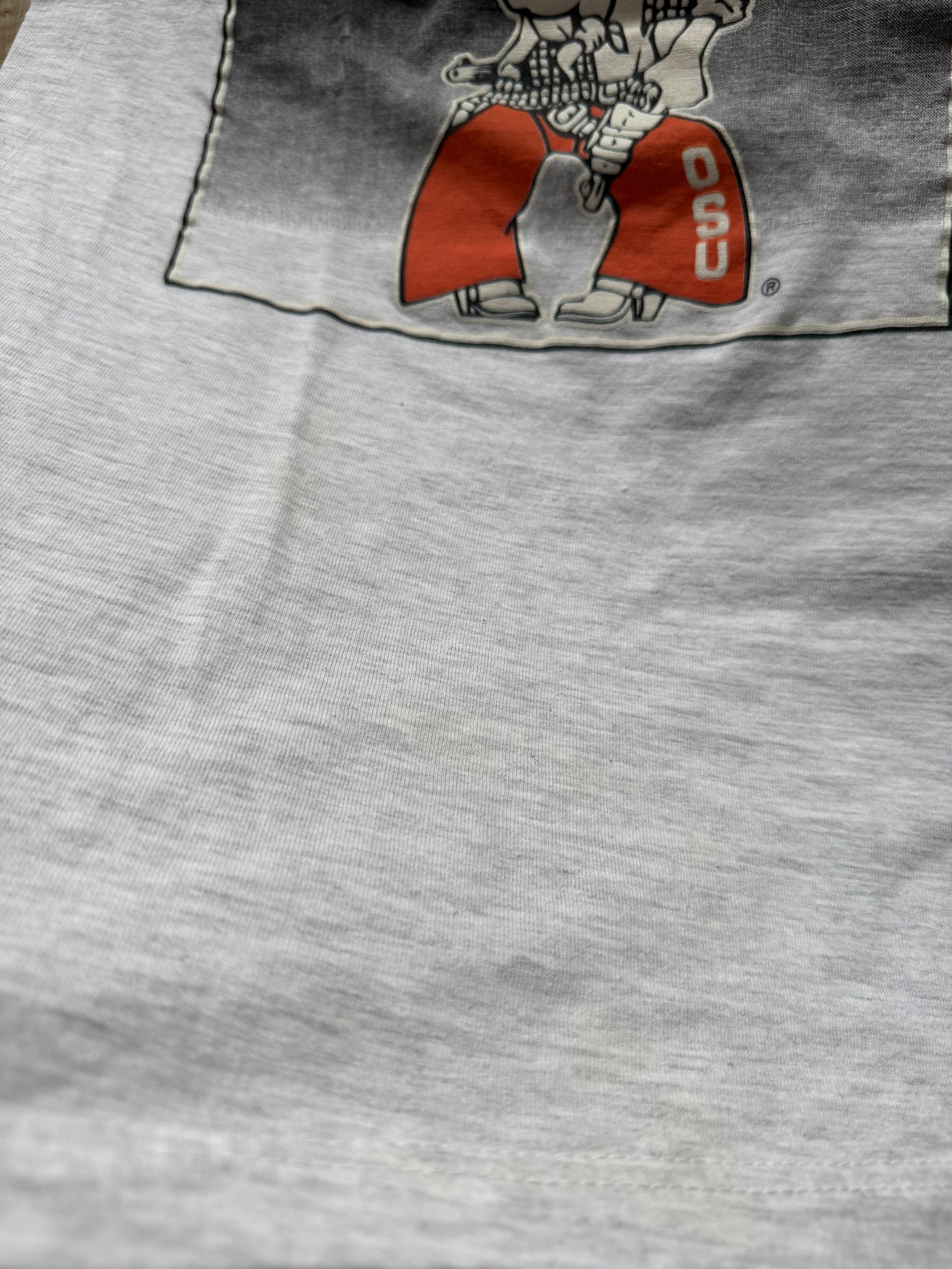 Grey Logo 7 1995 Final Four OSU Basketball T-Shirt Large