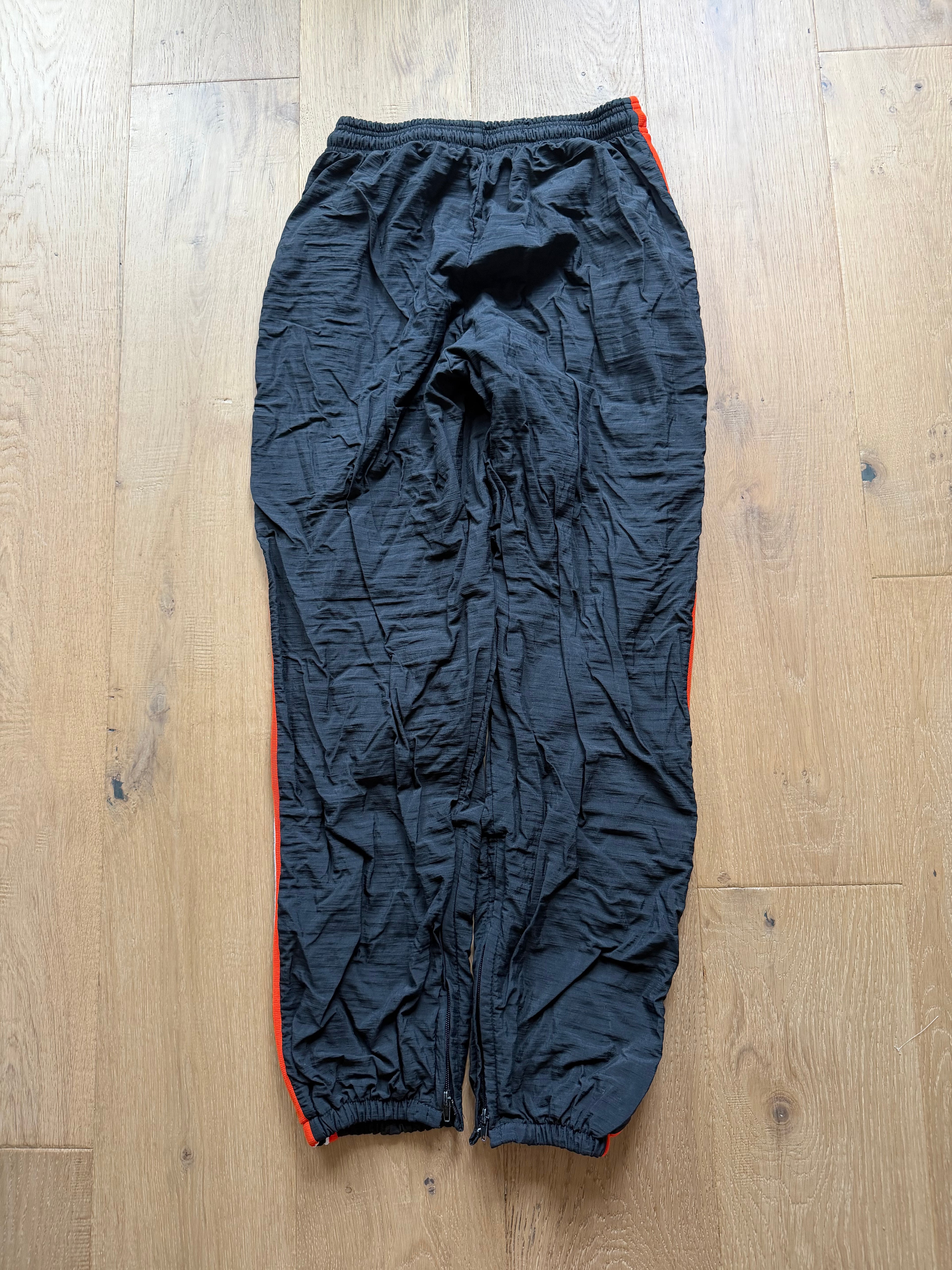 Black 00s Oklahoma State Wrestling Cliff Keen Striped Team Issued Trackpants XL