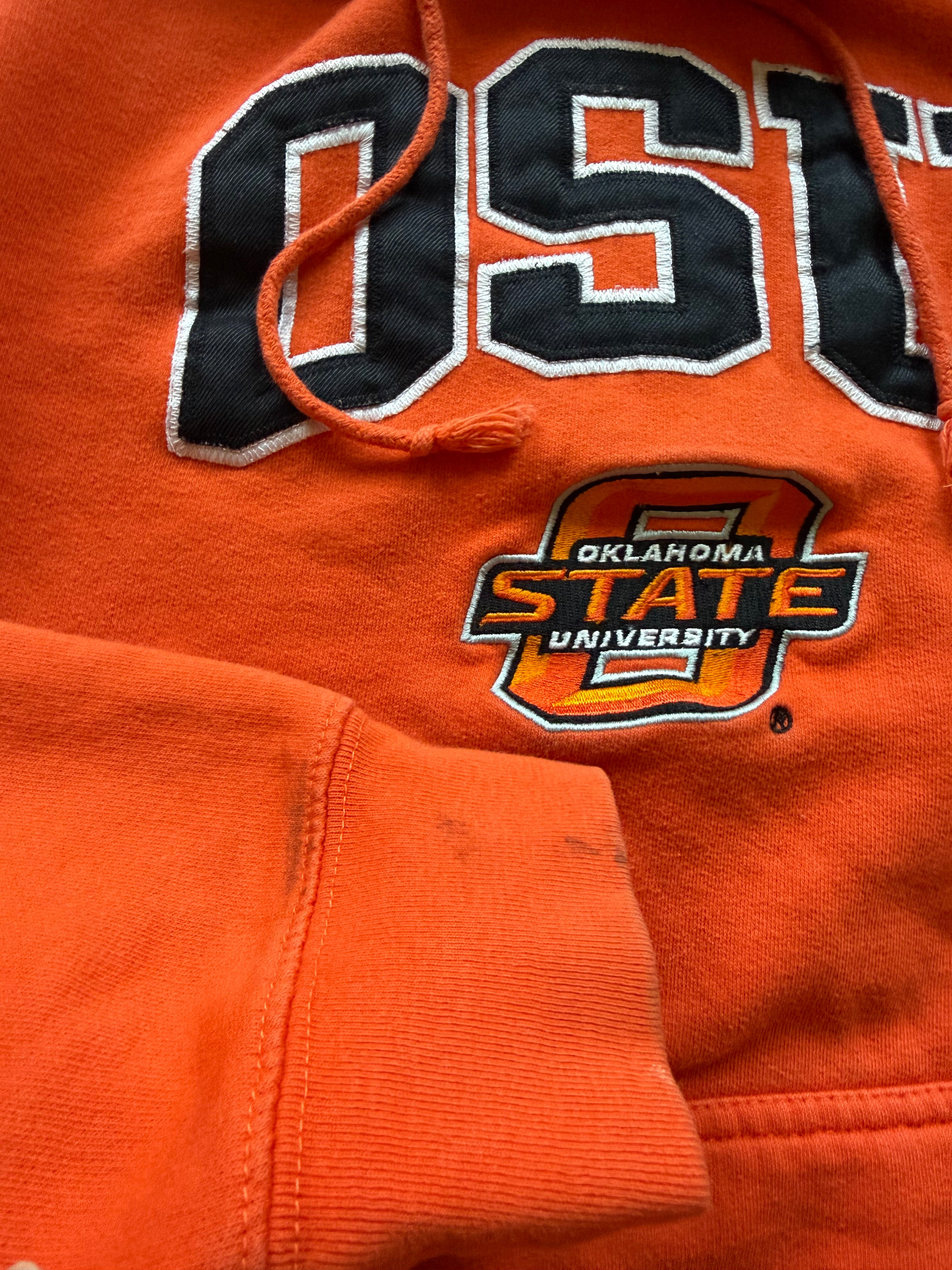 Orange 00s Genuine OSU Slanted Hoodie Medium