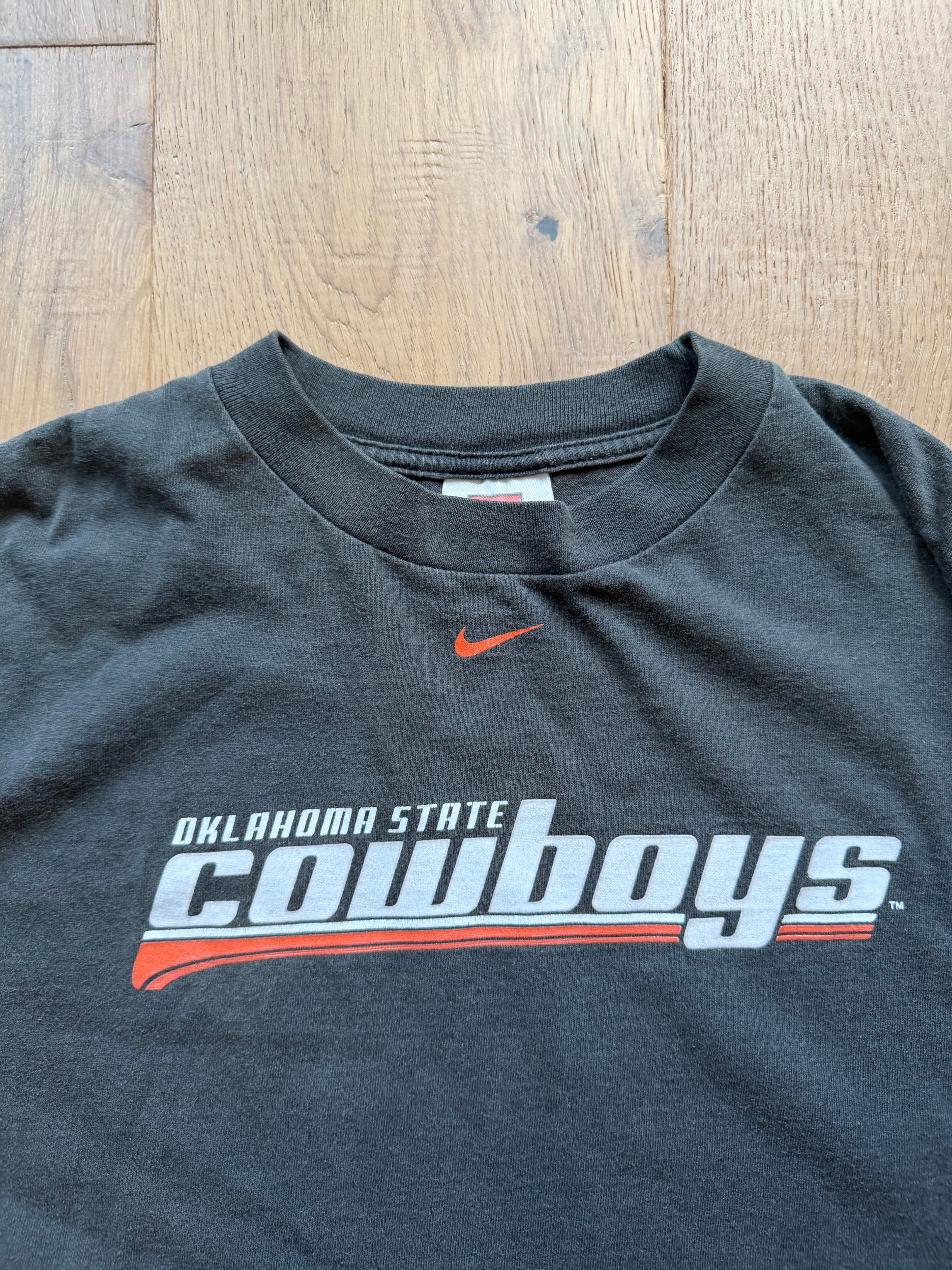Faded Black 00s Oklahoma State Nike Sleeve Hit Long Sleeve XL