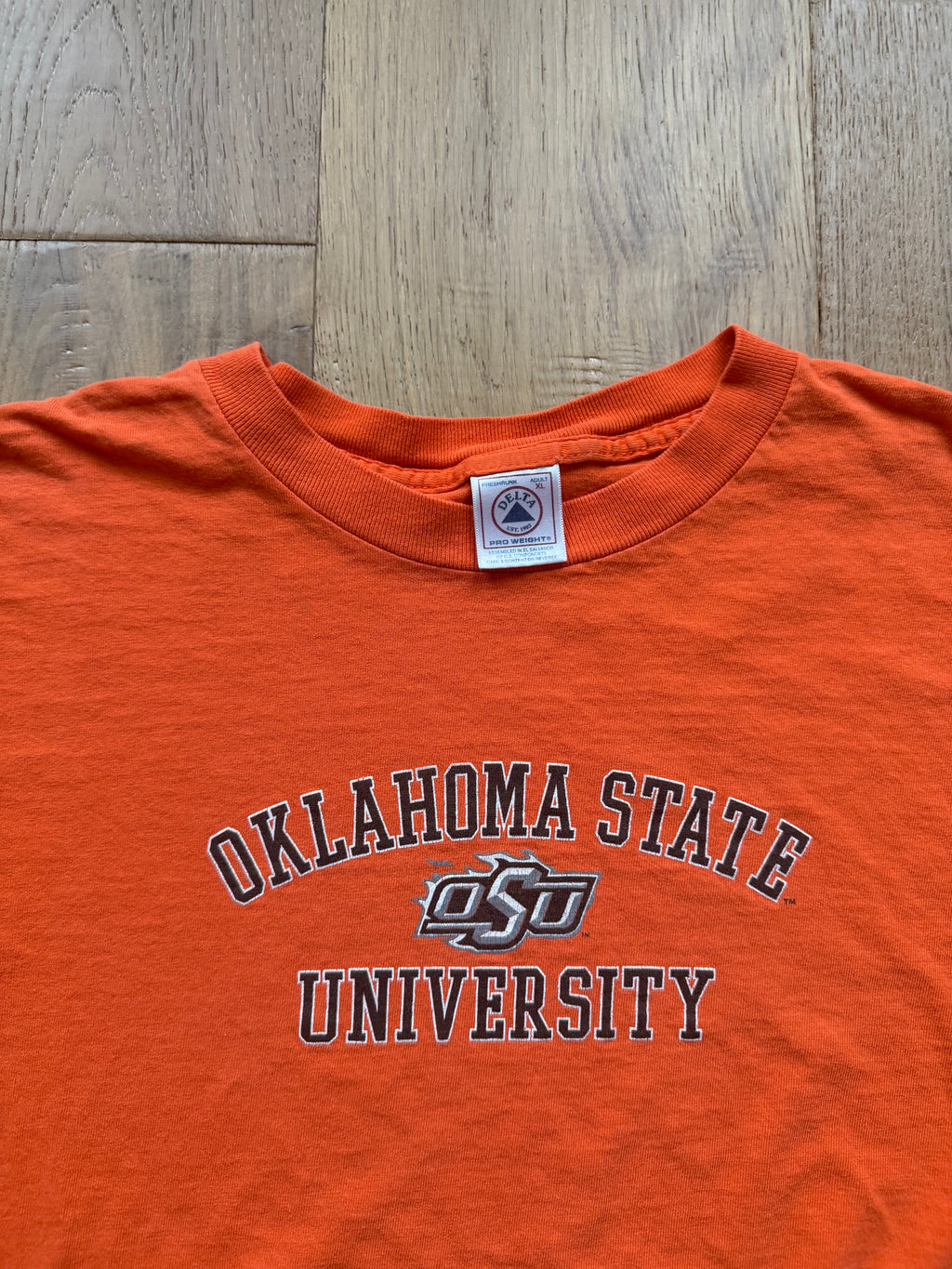 Orange 00s Delta Pro OSU Flame Logo Long Sleeve Large