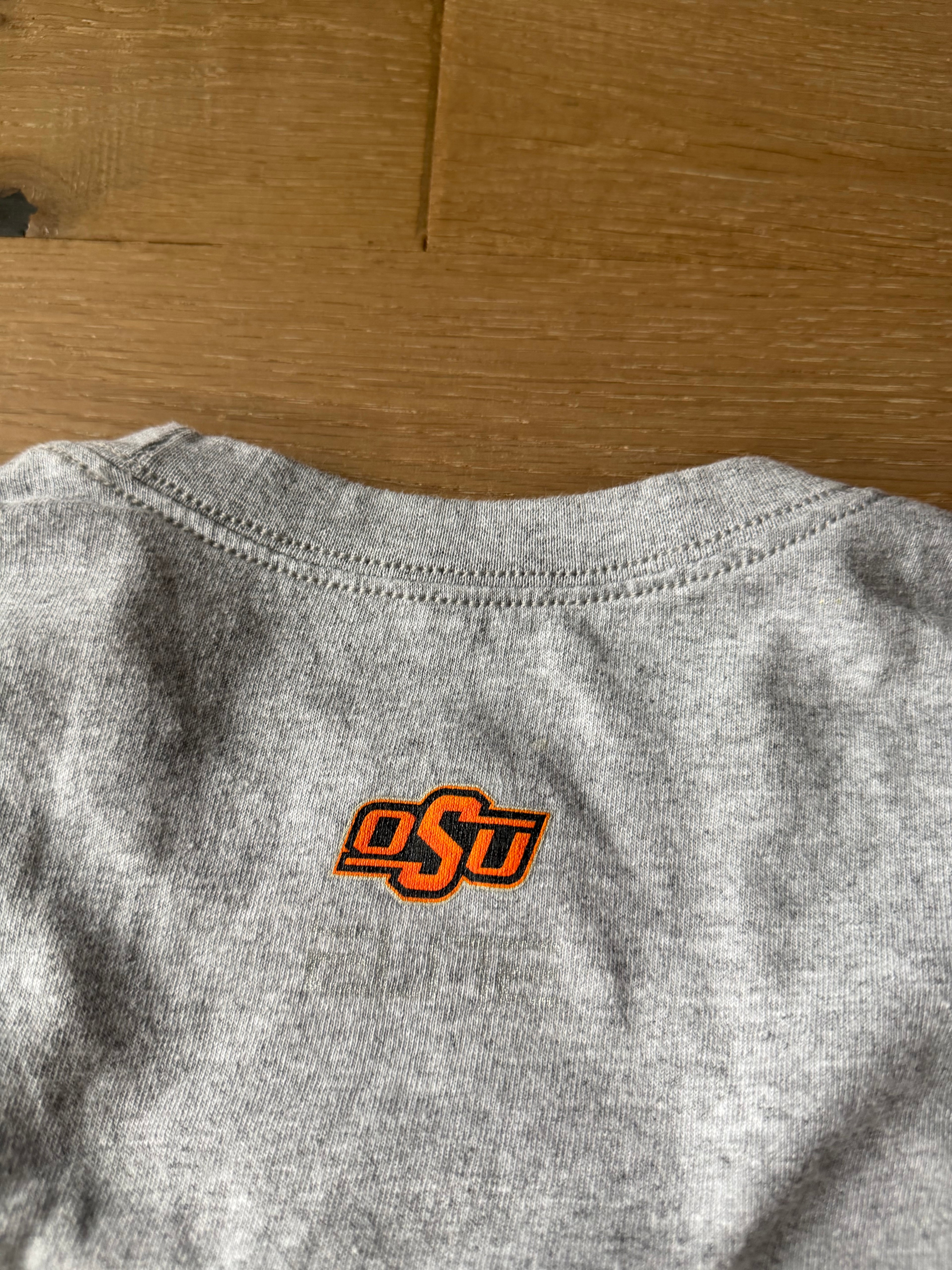 Grey 00s Nike Elite OSU Basketball “By All Means” T-Shirt Medium
