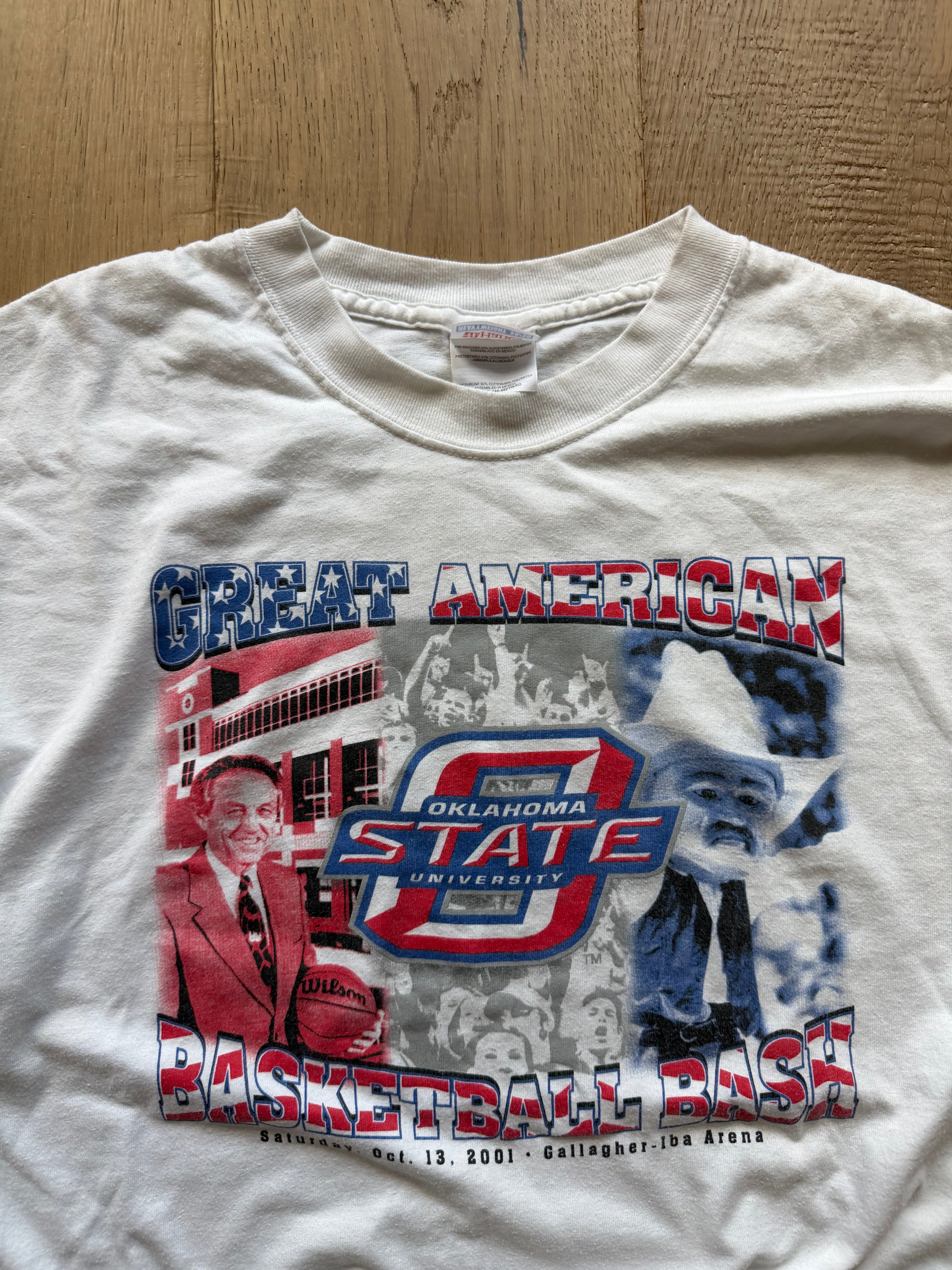 White 00s OSU Great American Basketball Bash T-Shirt XL