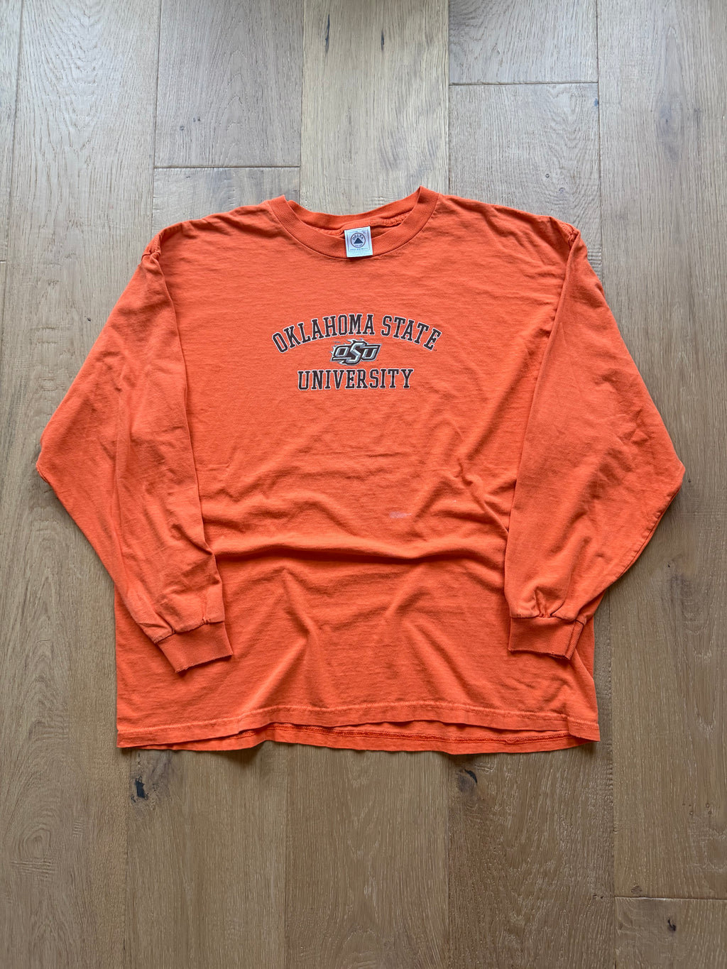 Orange 00s Delta Pro OSU Flame Logo Long Sleeve Large