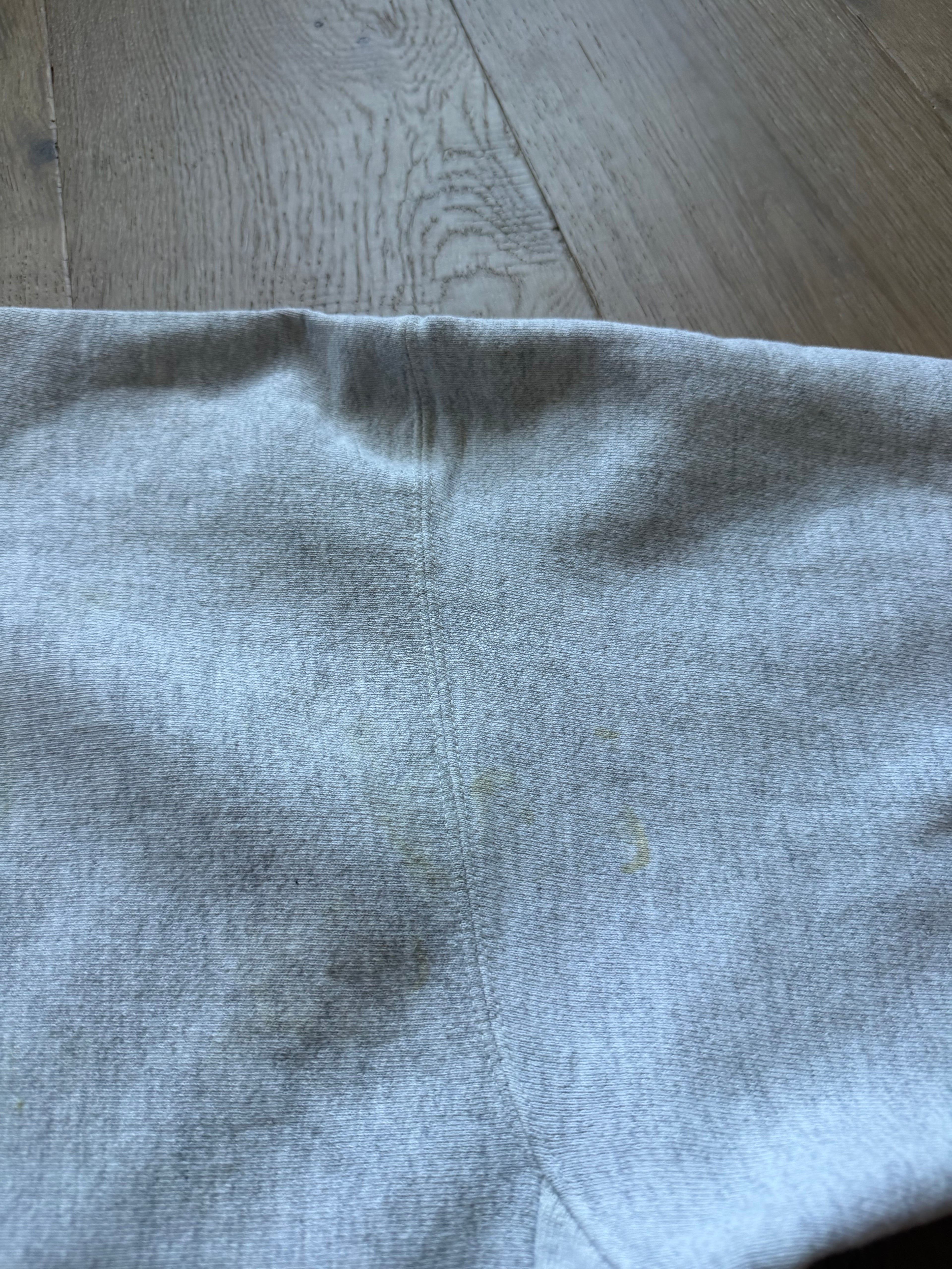 Grey 90s Signet OSU Crest Reverse Weave Crewneck Sweatshirt Medium