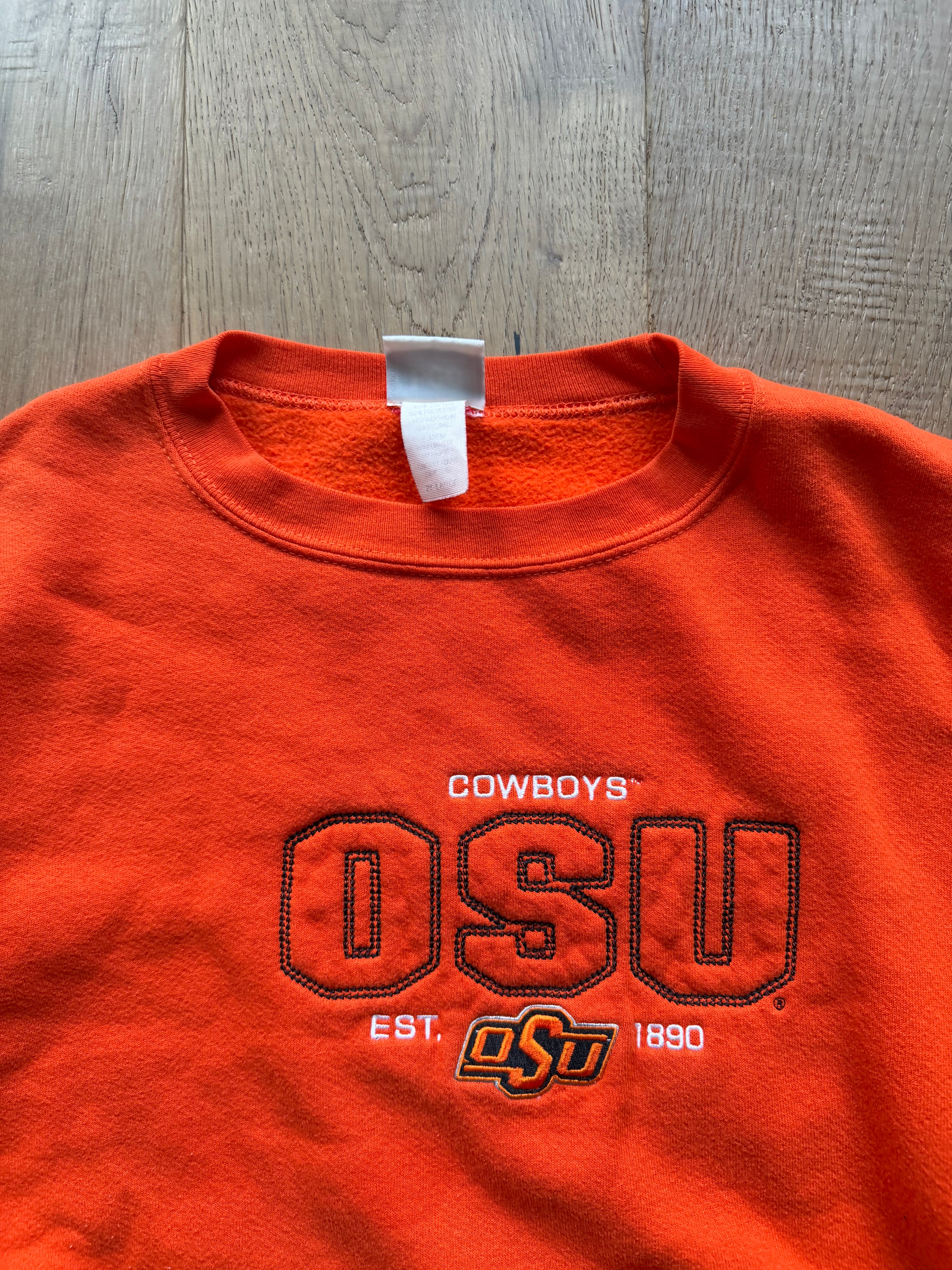 Orange 00s Lee Sport OSU Embroidered Crewneck Sweatshirt XXL