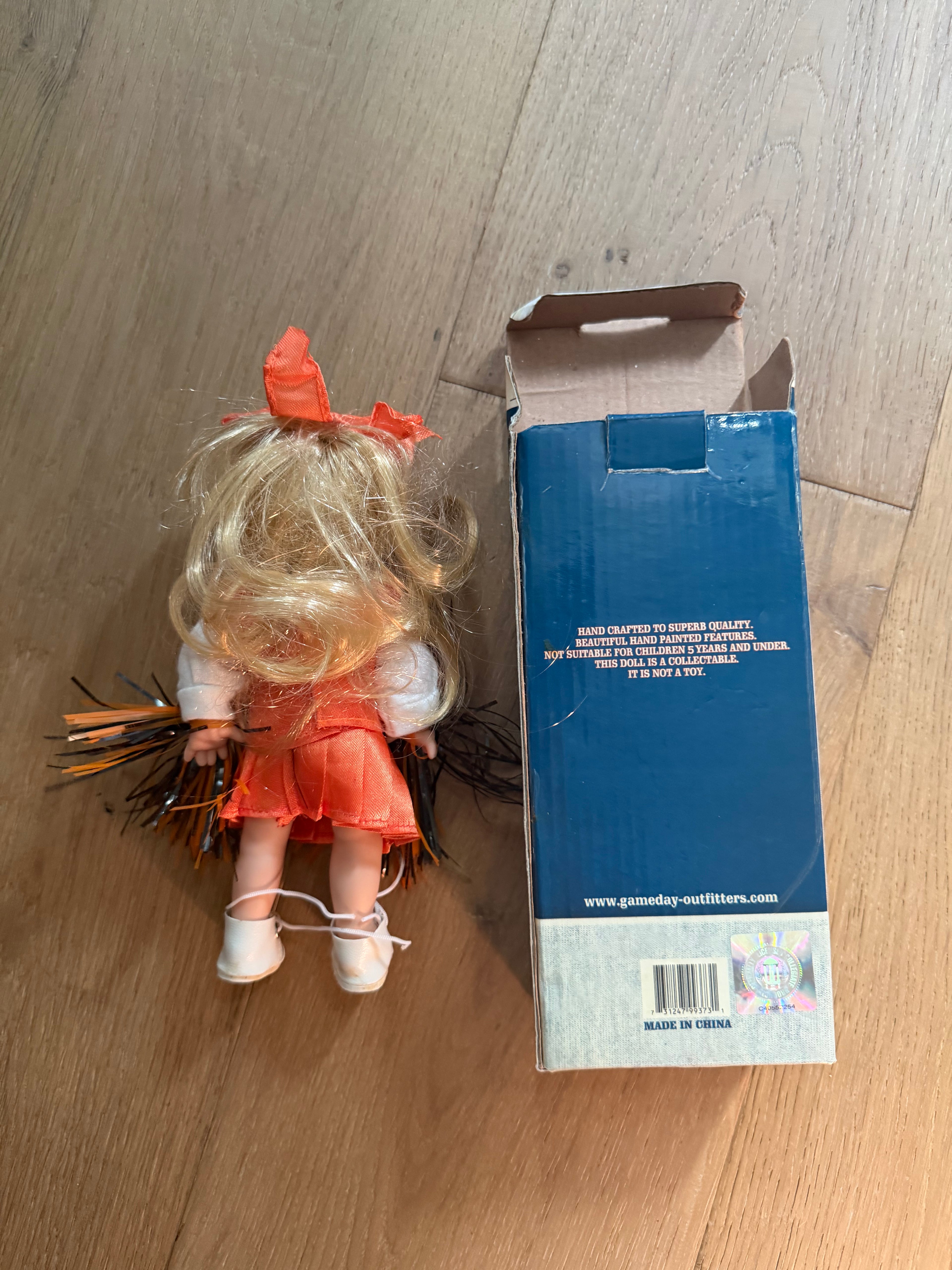 00s 8” OSU Vinyl Cheerleader Doll