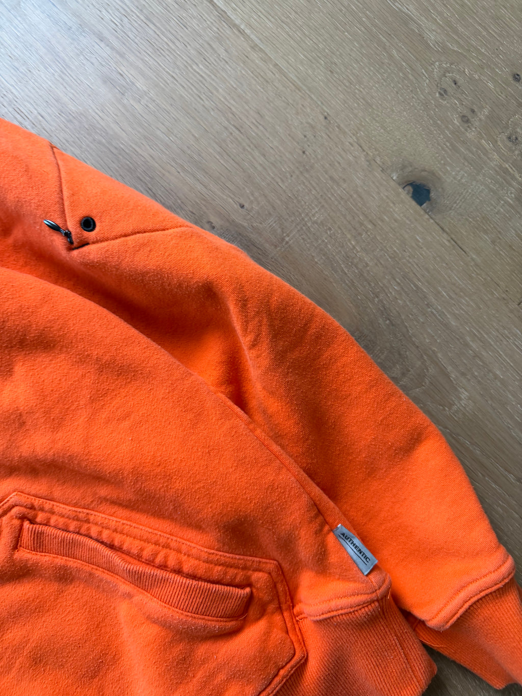 Orange 00s Nike OSU Embroidered Hood Hoodie Medium
