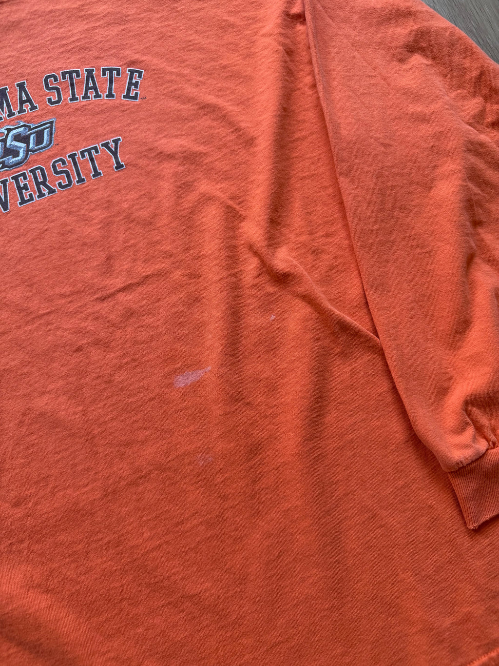 Orange 00s Delta Pro OSU Flame Logo Long Sleeve Large
