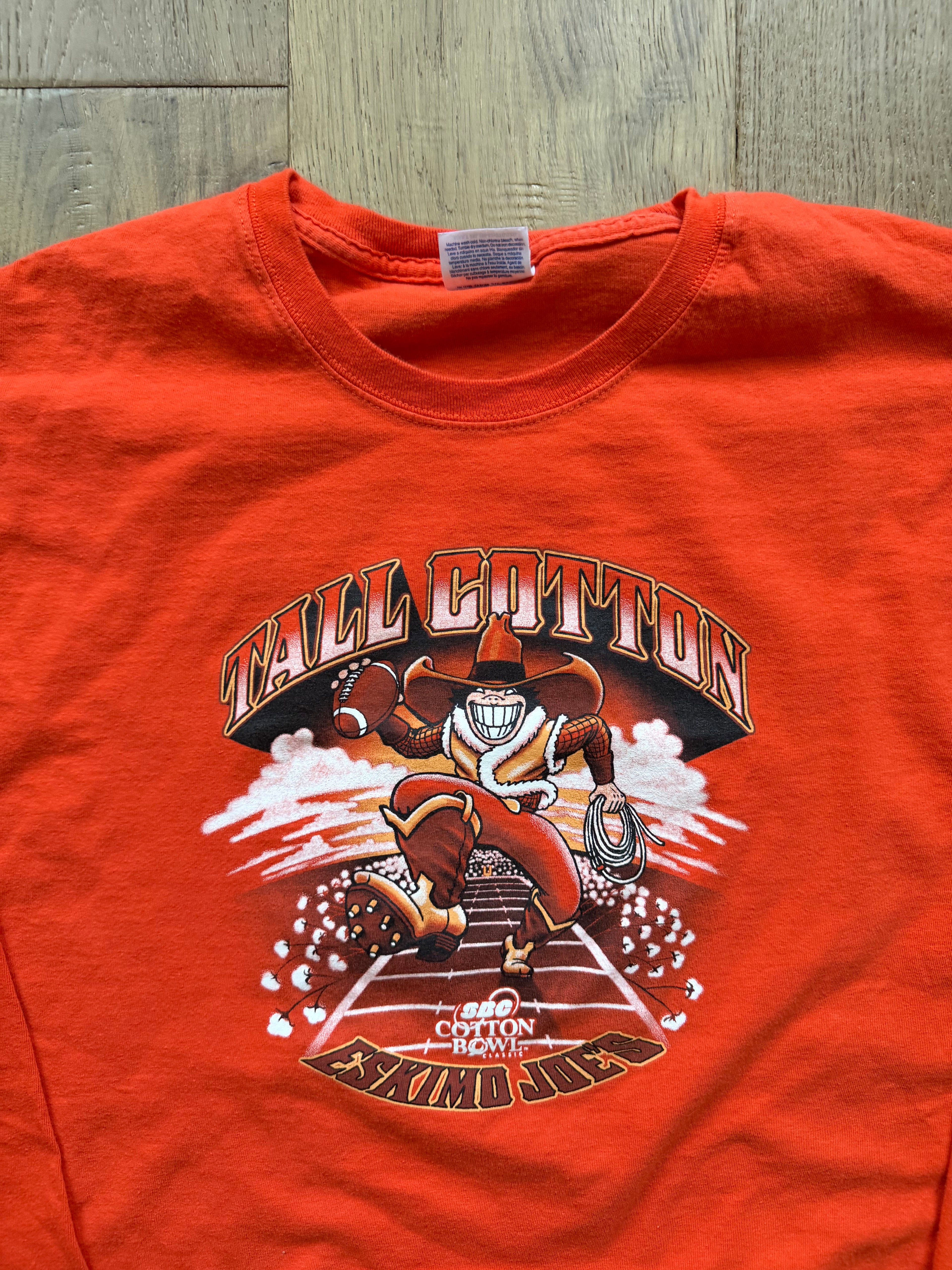 Orange 2004 Cotton Bowl Eskimo Joe’s Tall Cotton Long Sleeve XXL