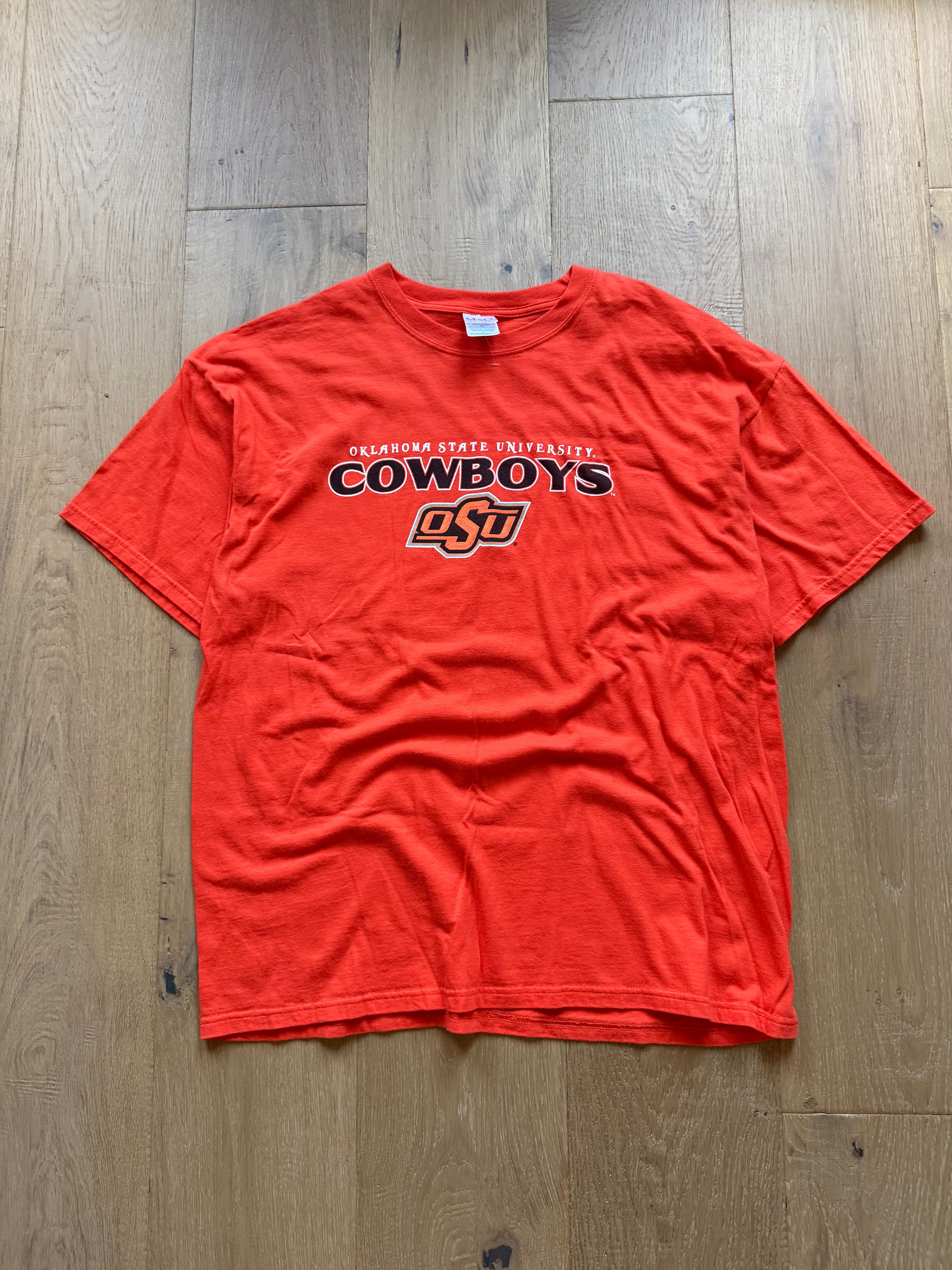 Orange 00s M&O Simple Spell T-Shirt XL