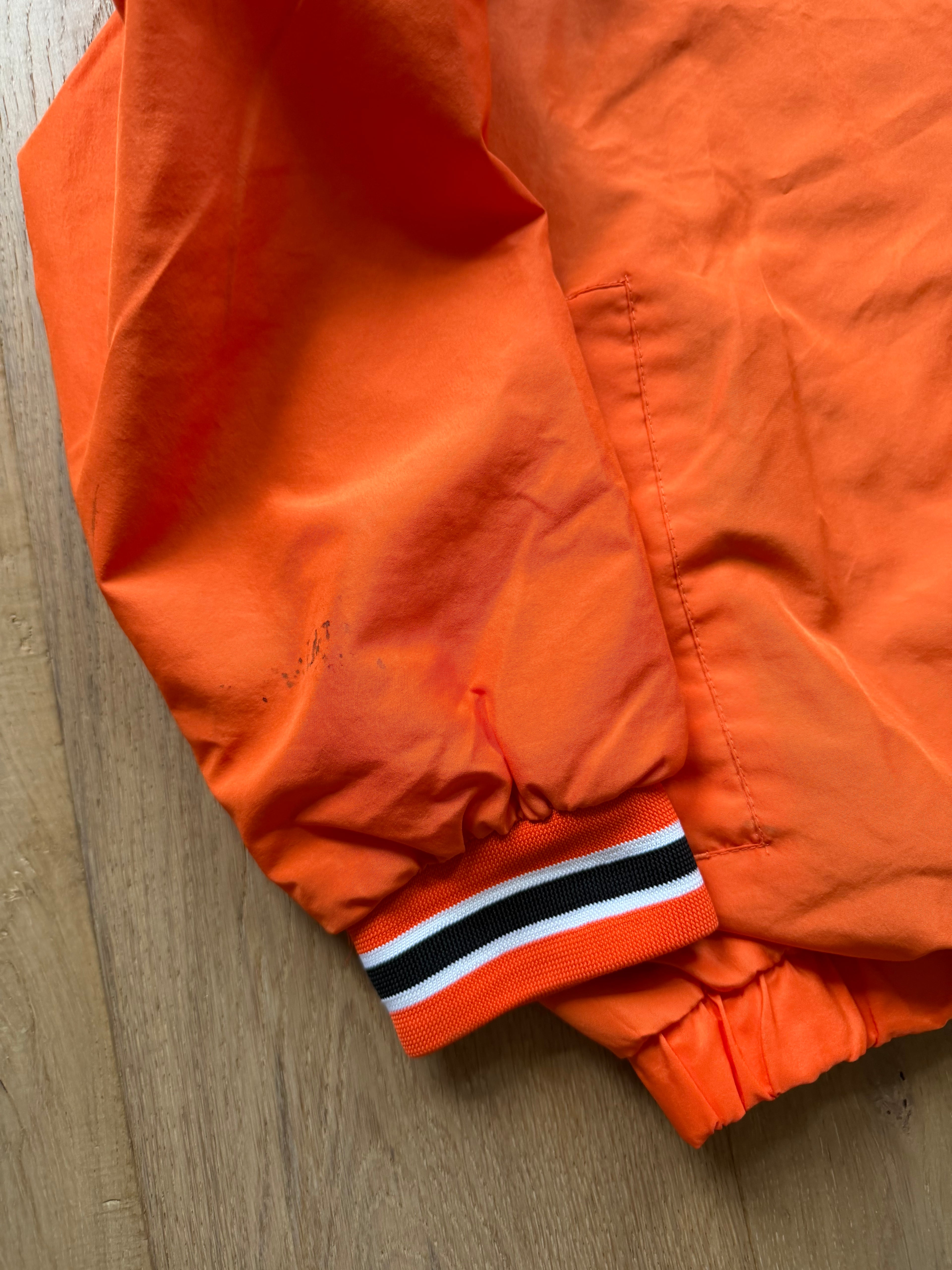 Orange 00s GIII OSU Slanted Windbreaker Pullover XXL