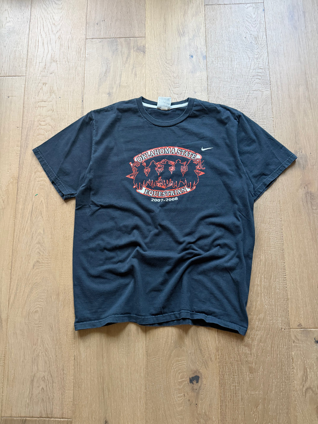 Black 2008 Nike OSU Equestrian T-Shirt Large