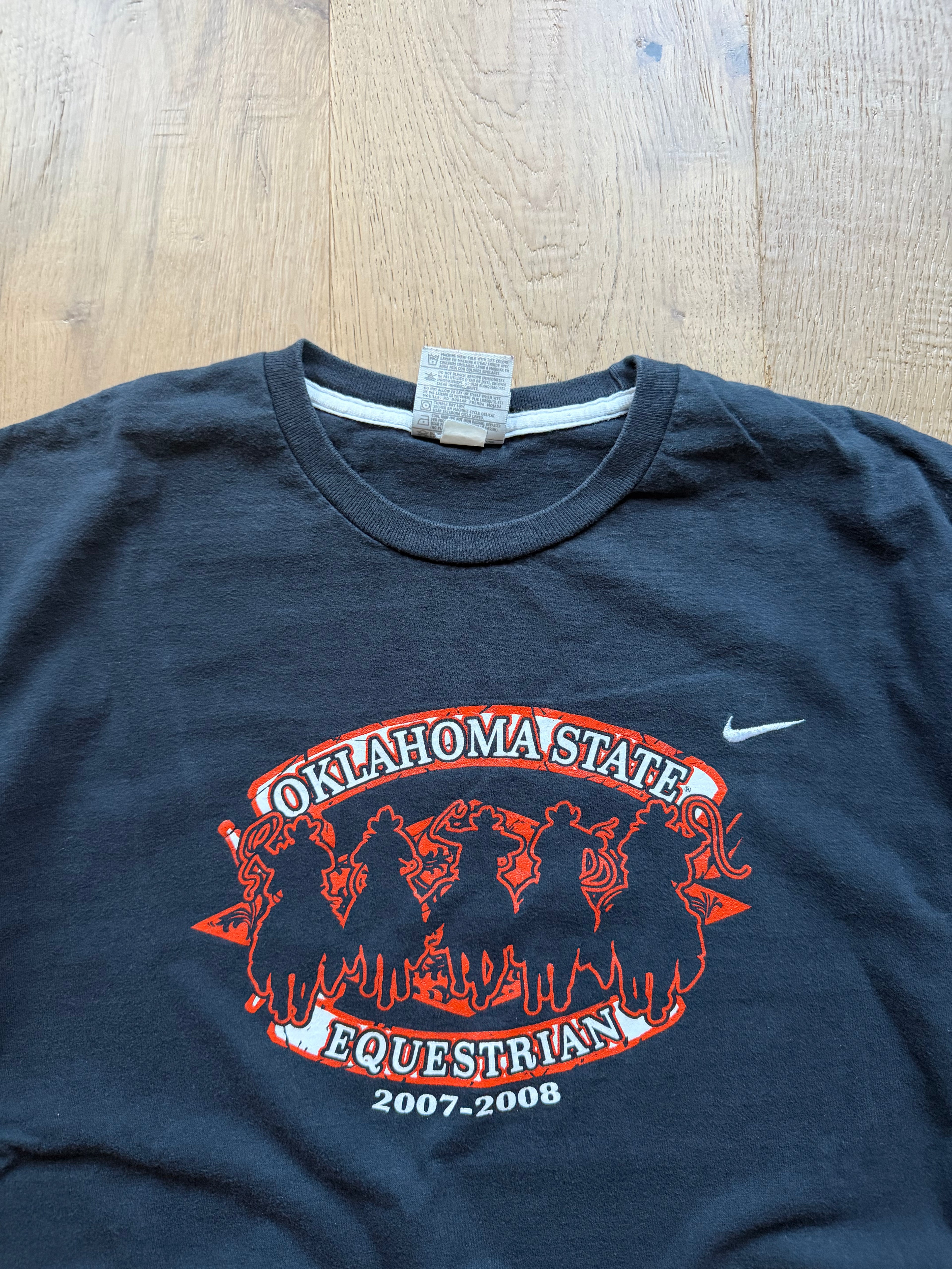 Black 2008 Nike OSU Equestrian T-Shirt Large
