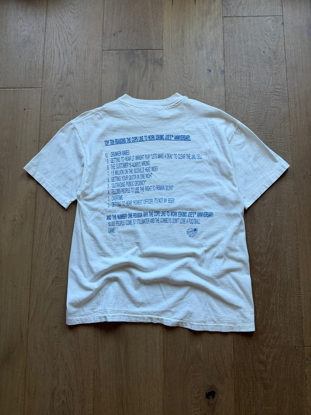 White 1993 Eskimo Joe's 18th Annual Nightmare on Elm Street T-Shirt Large